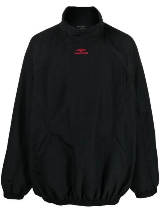 Luxury Balenciaga Trending 2025 Embroidery Logo Sports Icon Track Jacket Black