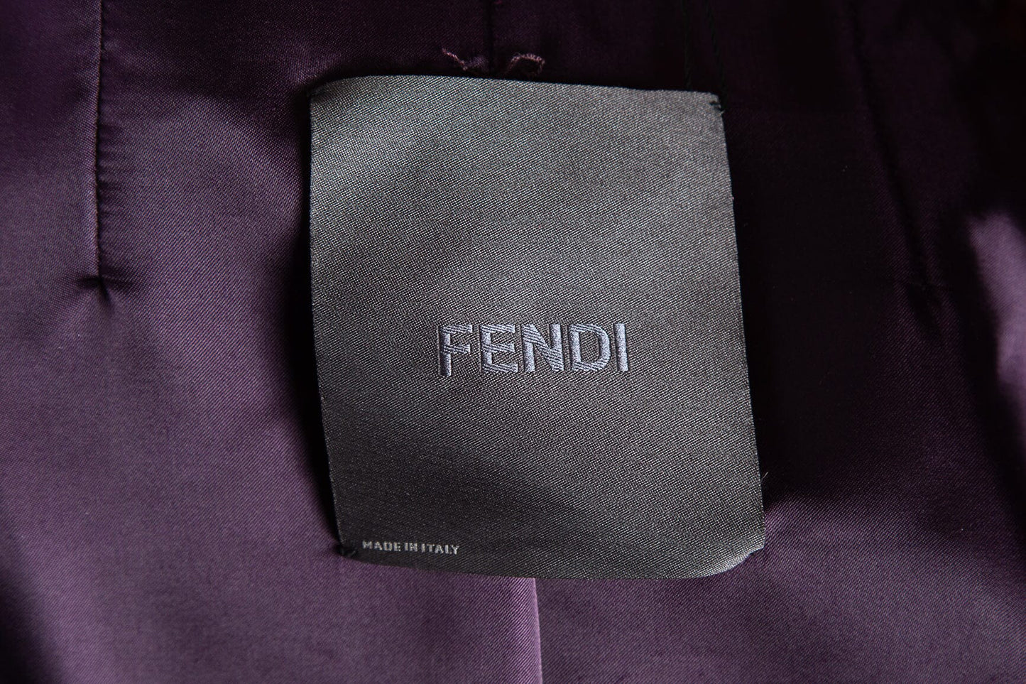 Fendi   2005 Fall/Winter Fur and Silk Belted Jacket SZ N/A