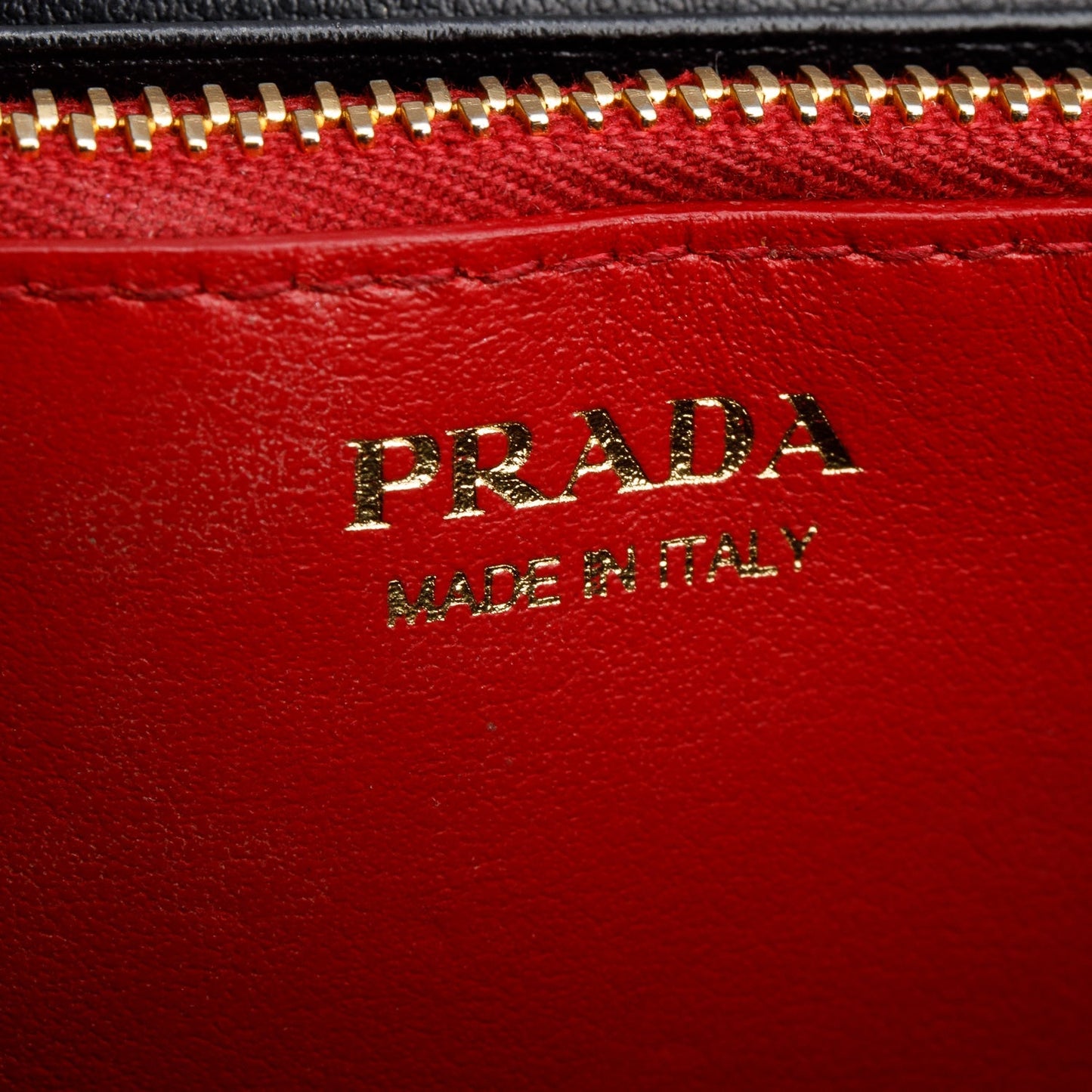 Prada Black Saffiano Leather Flap Wallet