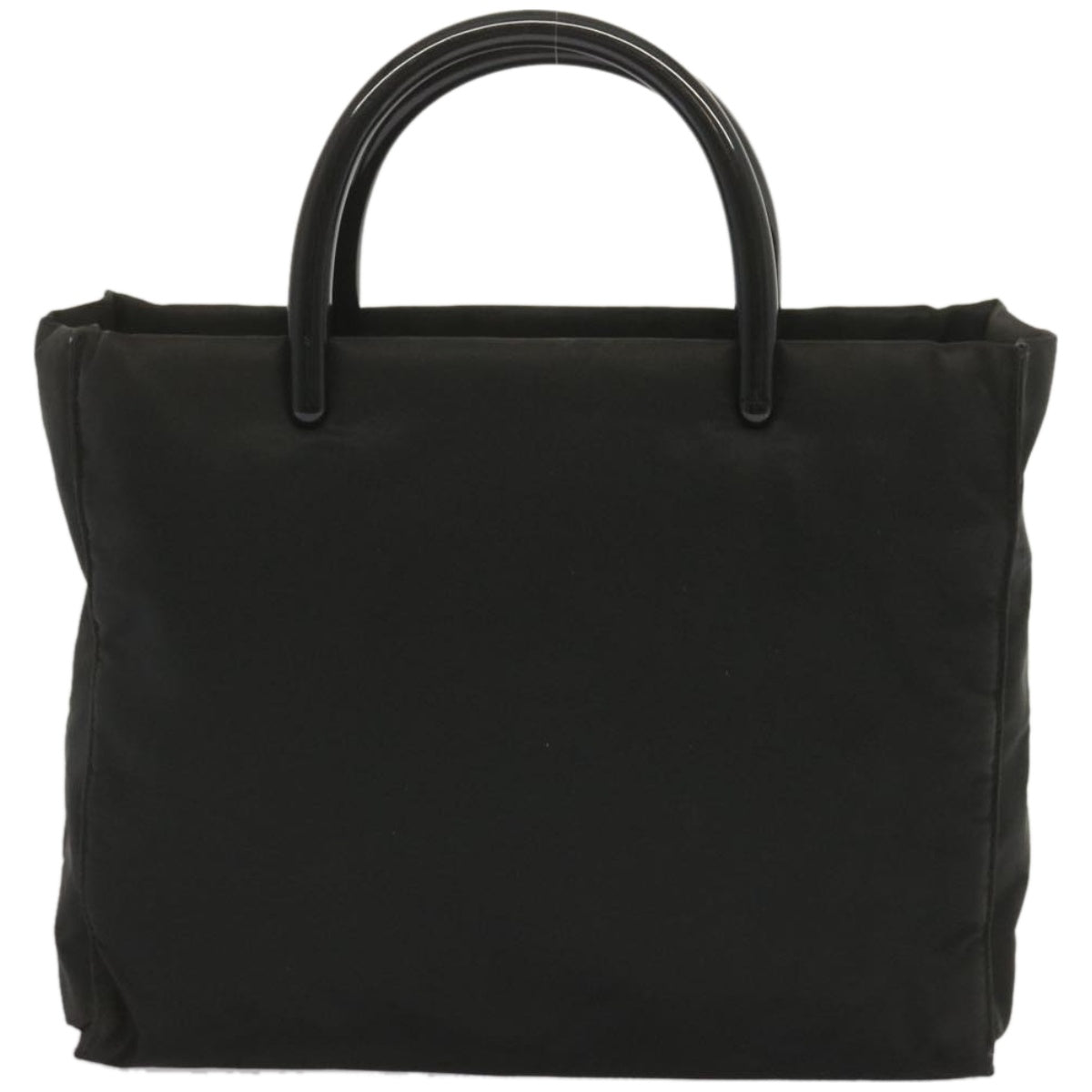 PRADA Hand Bag Nylon Black Auth 68086