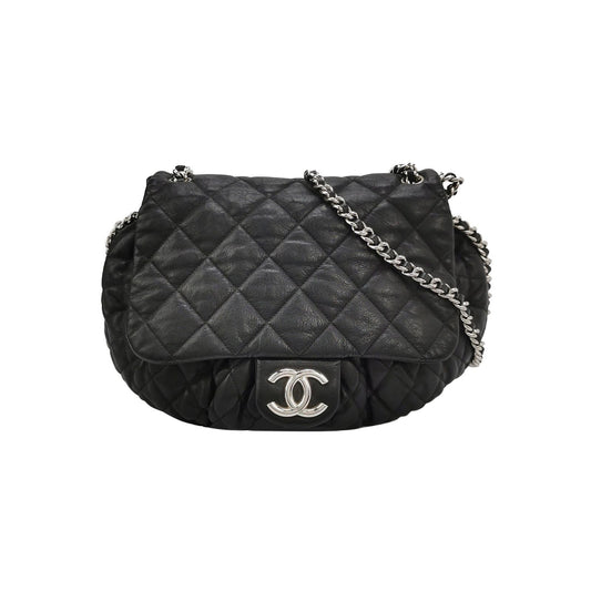 Chanel Lambskin Quilted Double C Logo Flap Crossbody Shoulder Bag 250430781172789