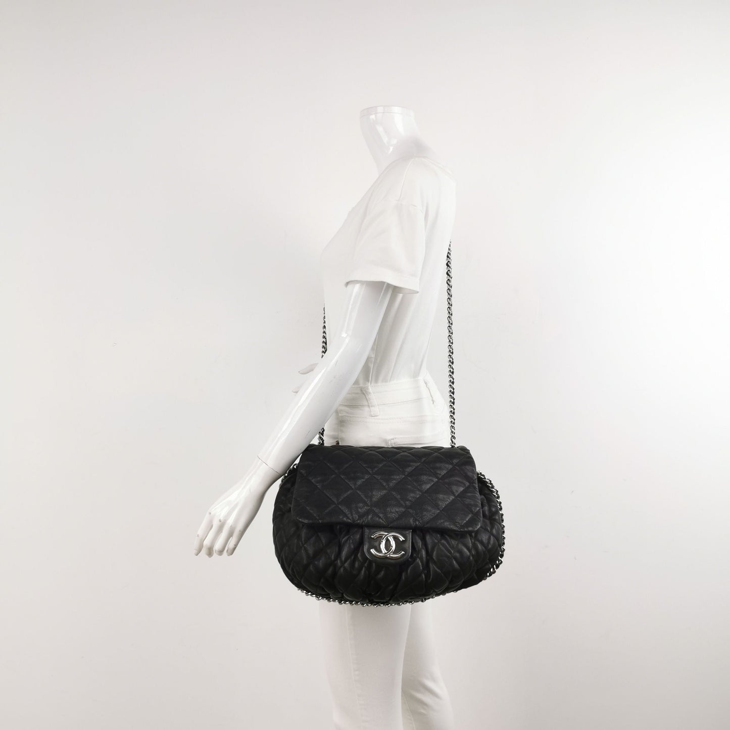 Chanel Lambskin Quilted Double C Logo Flap Crossbody Shoulder Bag 250430781172789