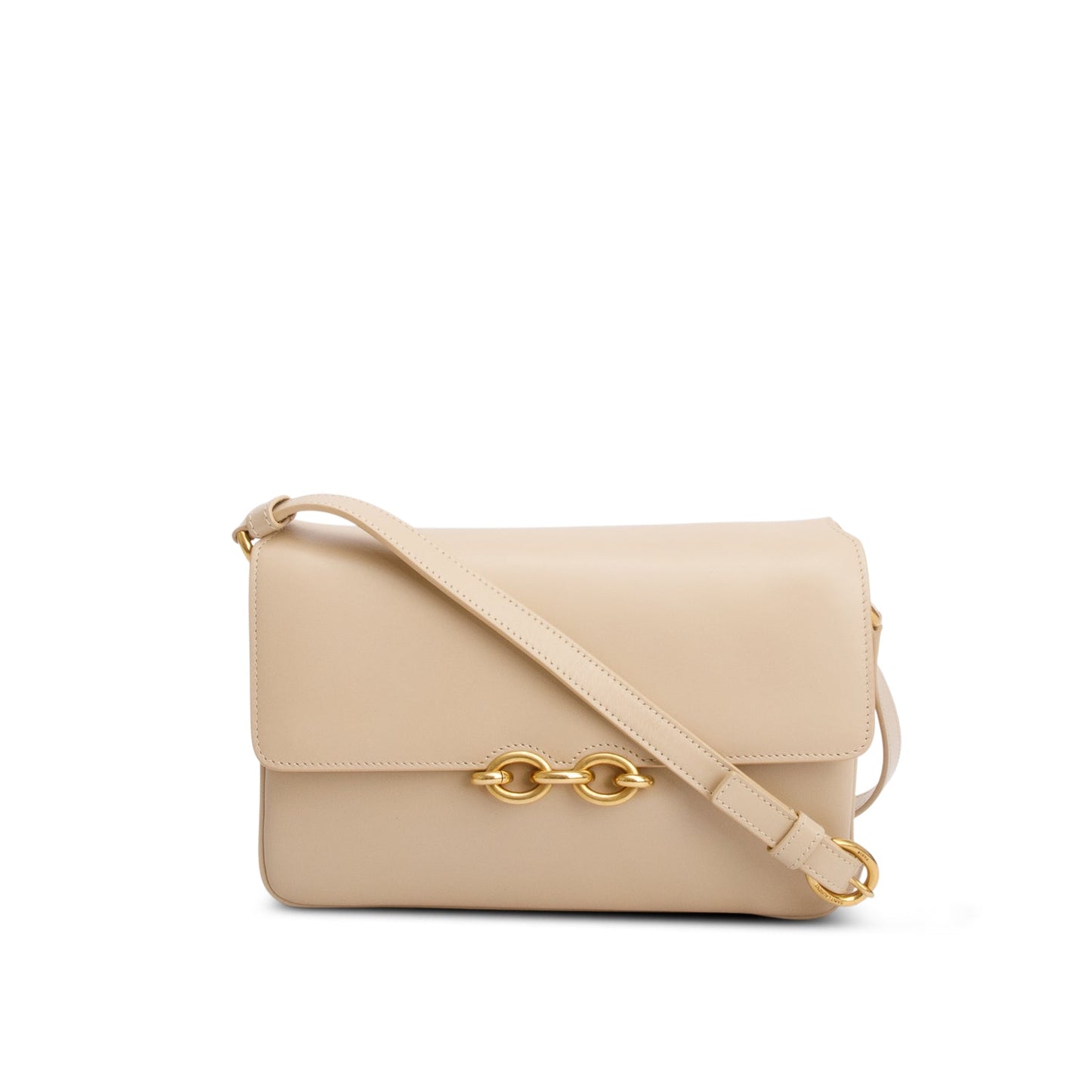 Saint Laurent 2022 Beige Smooth Calfskin Le Maillon Satchel