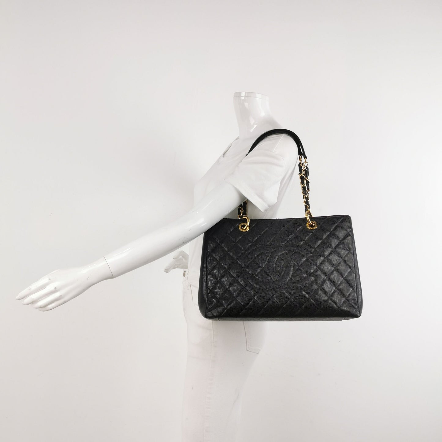 Chanel GST Medium Quilted Calfskin Double C Flap Shoulder Bag 250504781178027