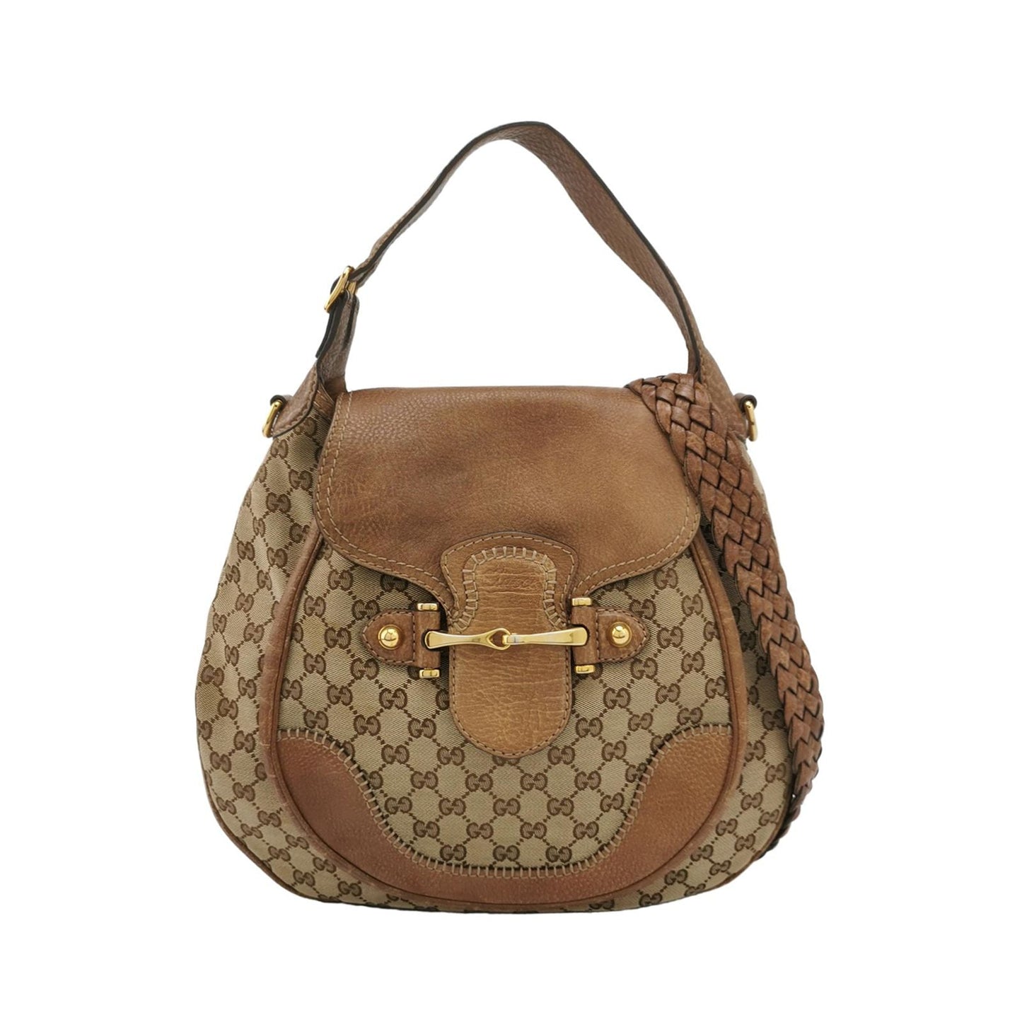 Gucci GG Canvas Flap Shoulder Bag