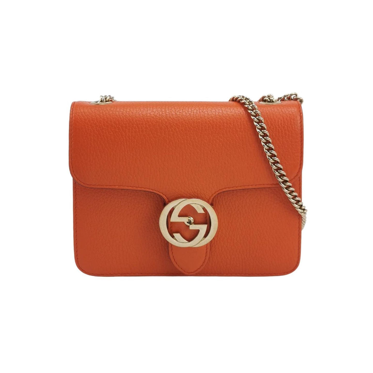 Gucci Interlocking G Leather Shoulder Bag