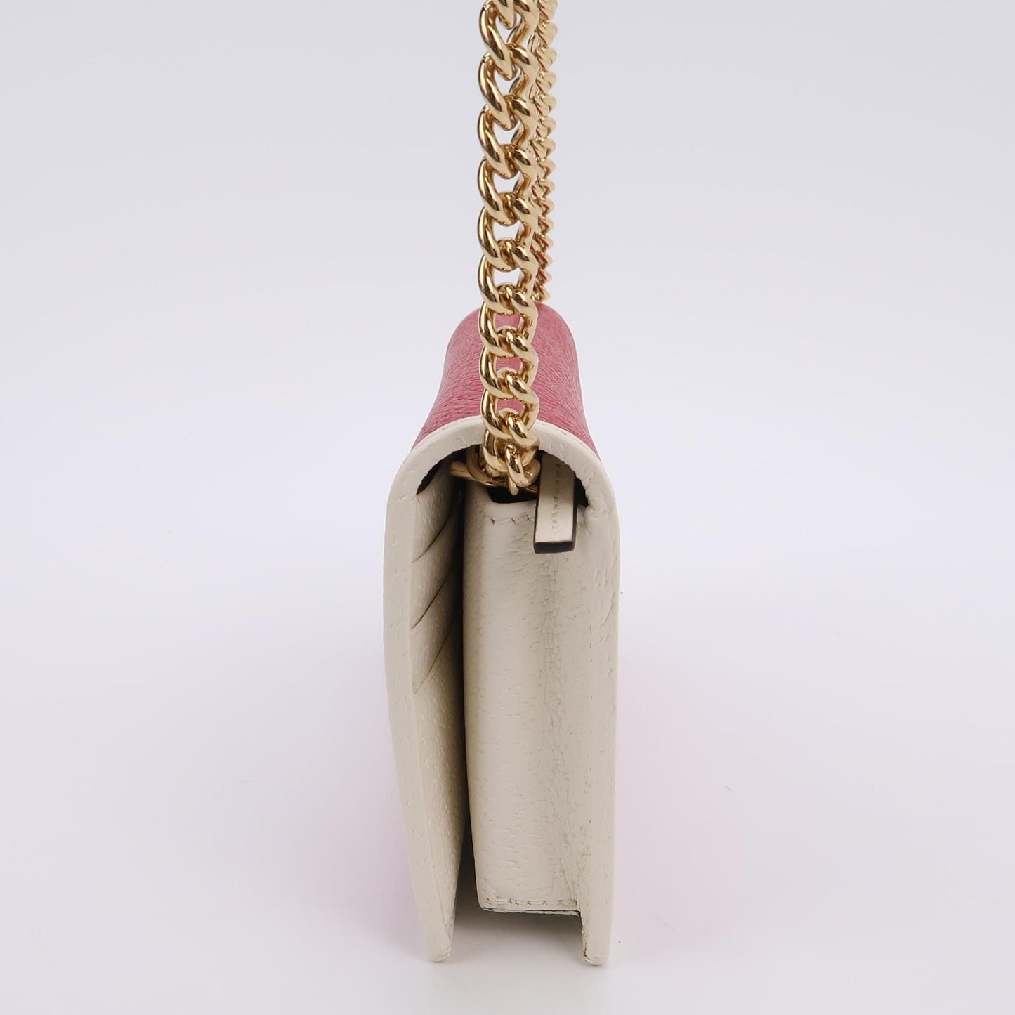Gucci Adidas Collaboration Leather Crossbody Bag with Three Leaves Logo