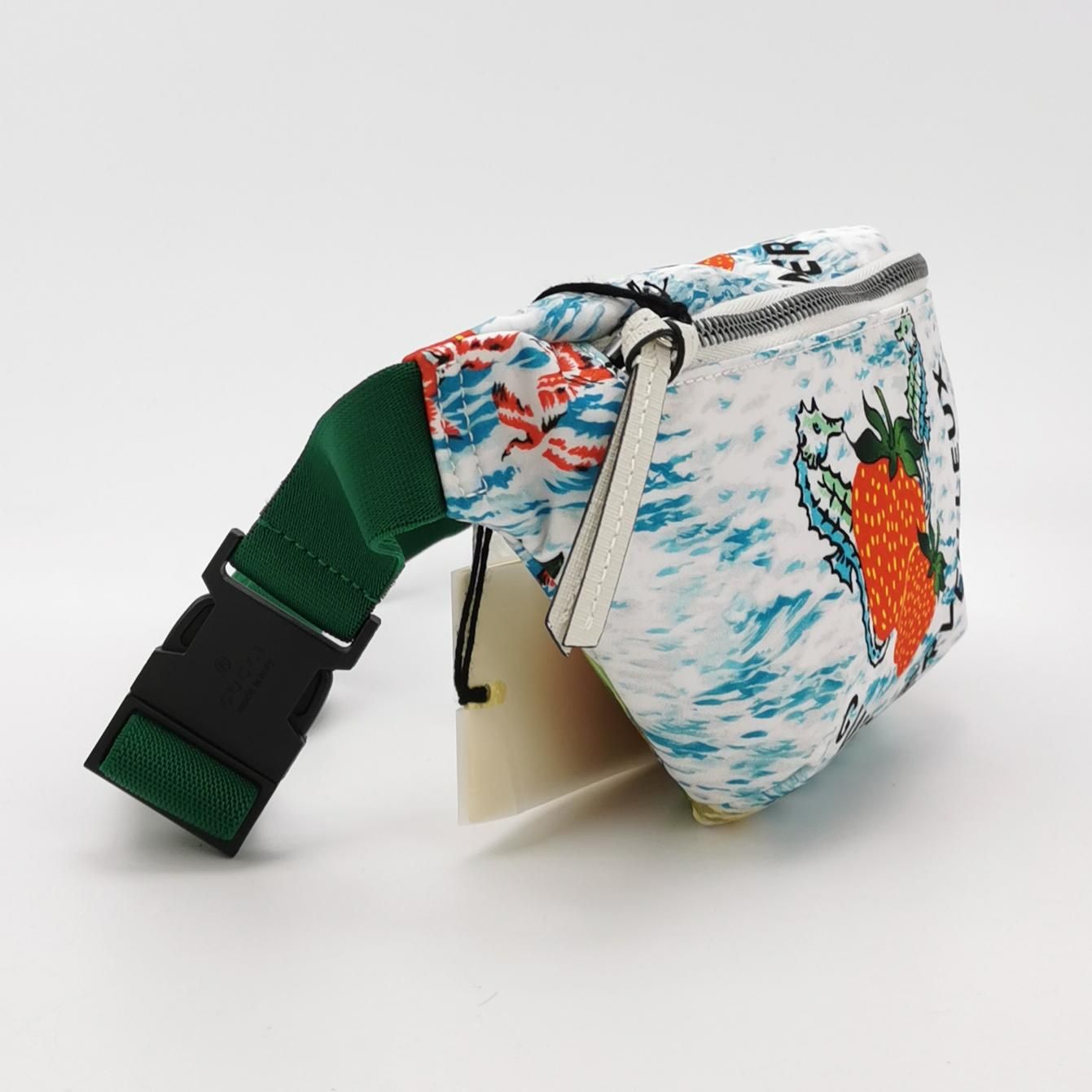 Gucci Nylon Strawberry Pattern Letter Logo Waist Bag Chest Bag