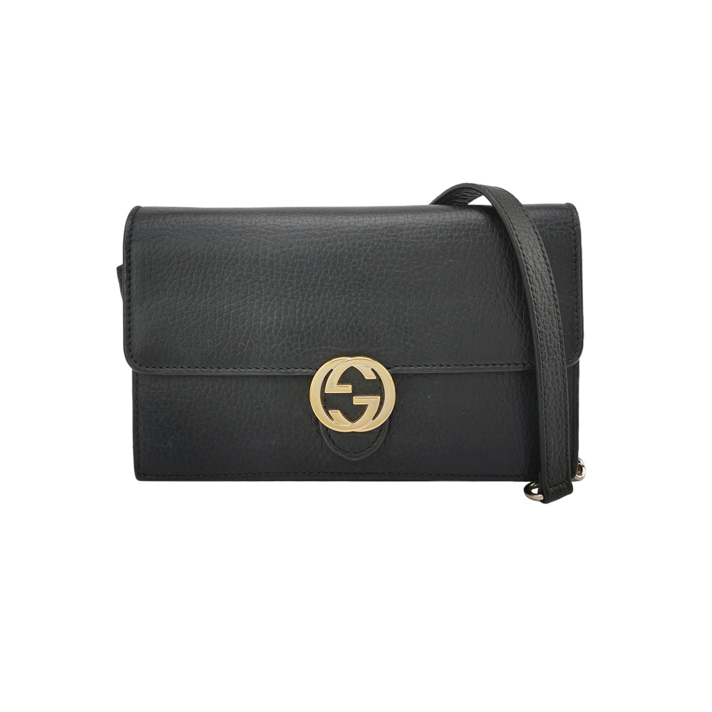 Gucci Interlocking G Leather Shoulder Bag