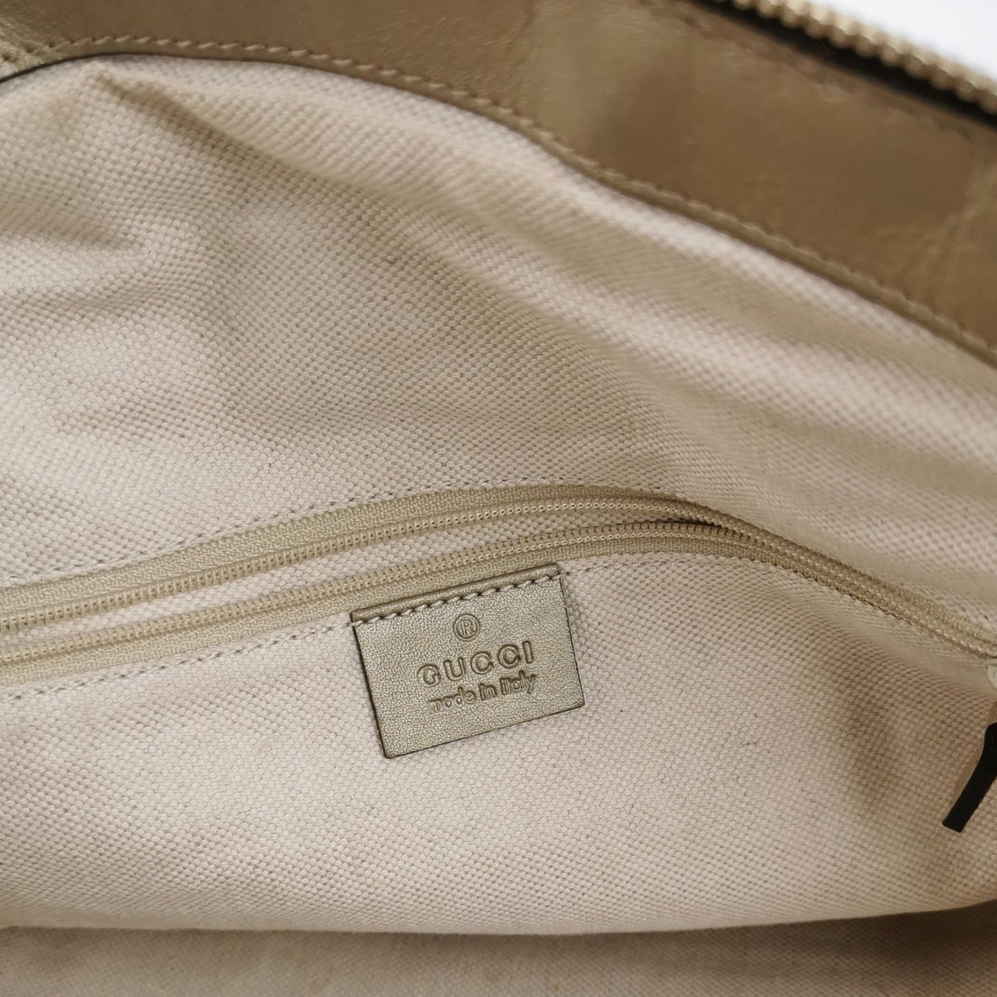 Gucci Sukey Leather GG Monogram Shoulder Bag with GG Charm