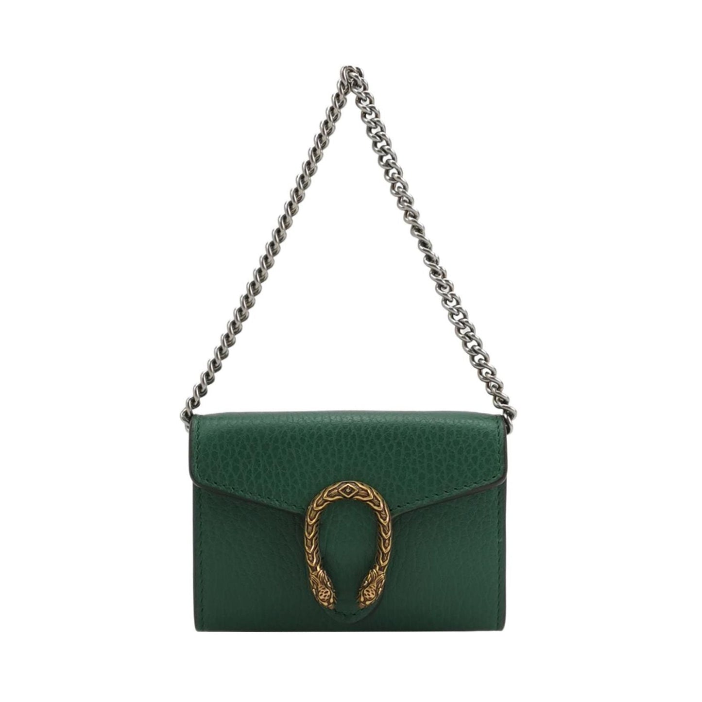 Gucci Dionysus Mini Bag in Solid Leather with Double Tiger Head Buckle