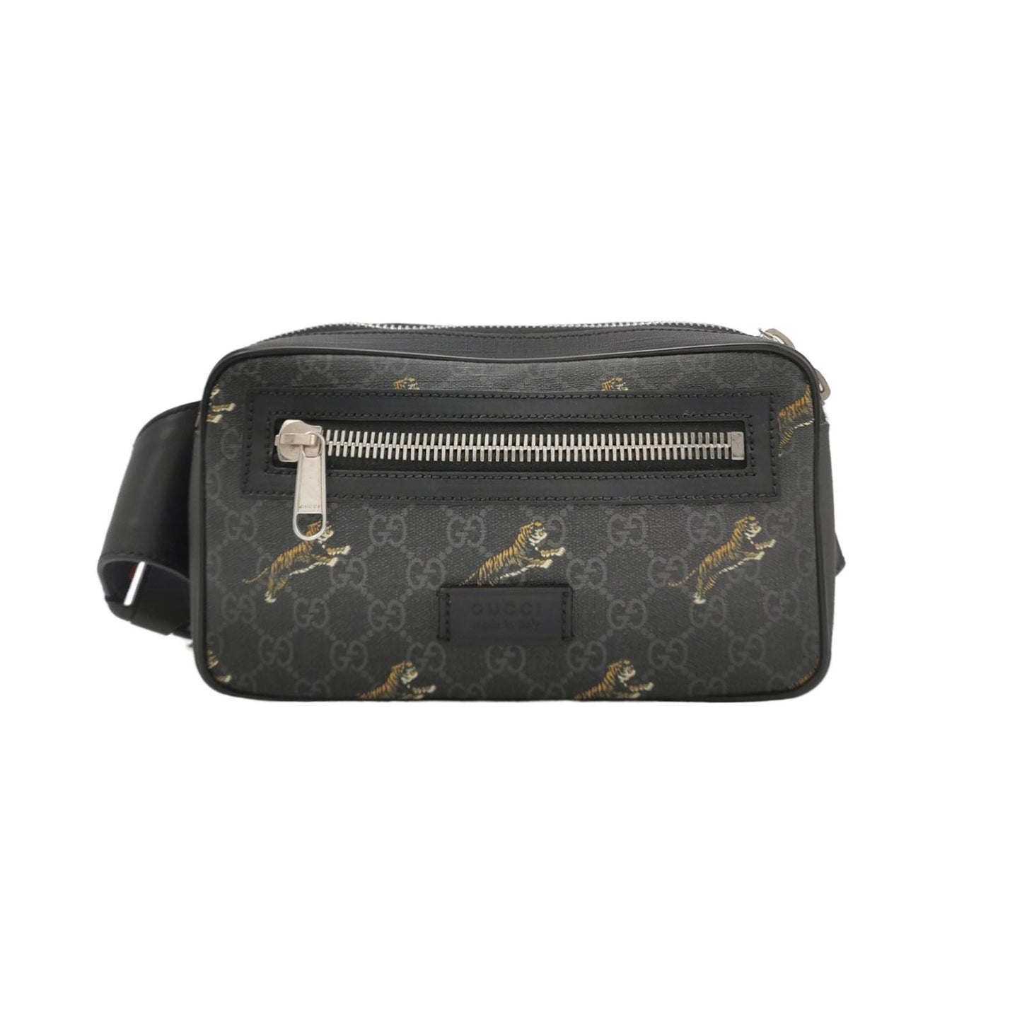 Gucci Belt Bag Leather Double G Monogram Tiger Pattern Waist Bag Chest Bag