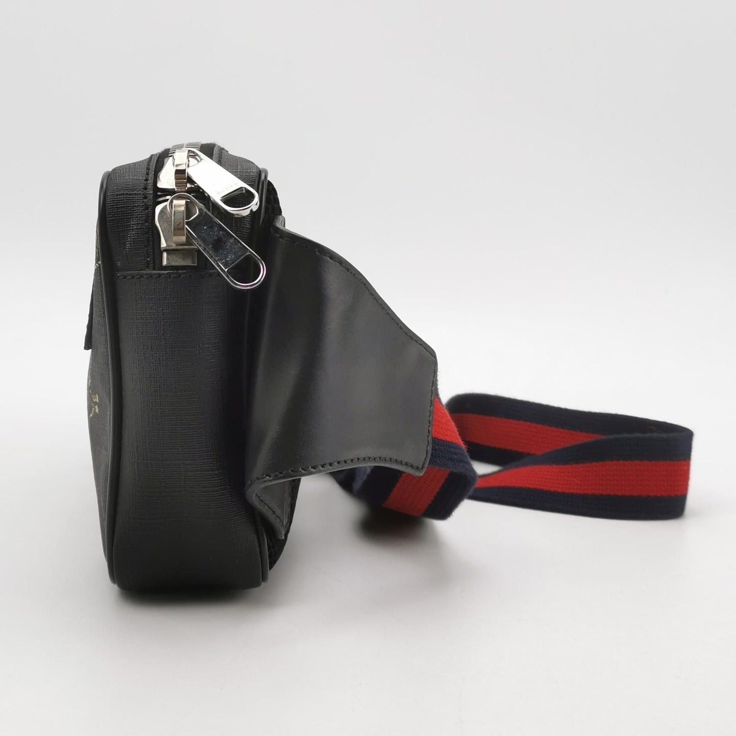 Gucci Belt Bag Leather Double G Monogram Tiger Pattern Waist Bag Chest Bag