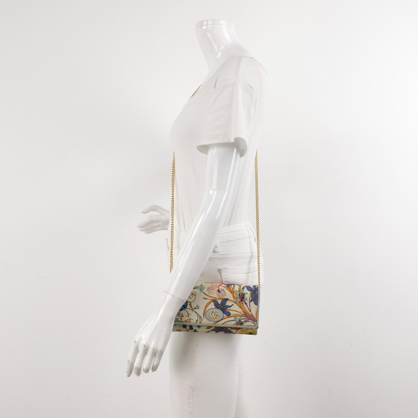 Gucci GG Canvas Floral Shoulder Bag