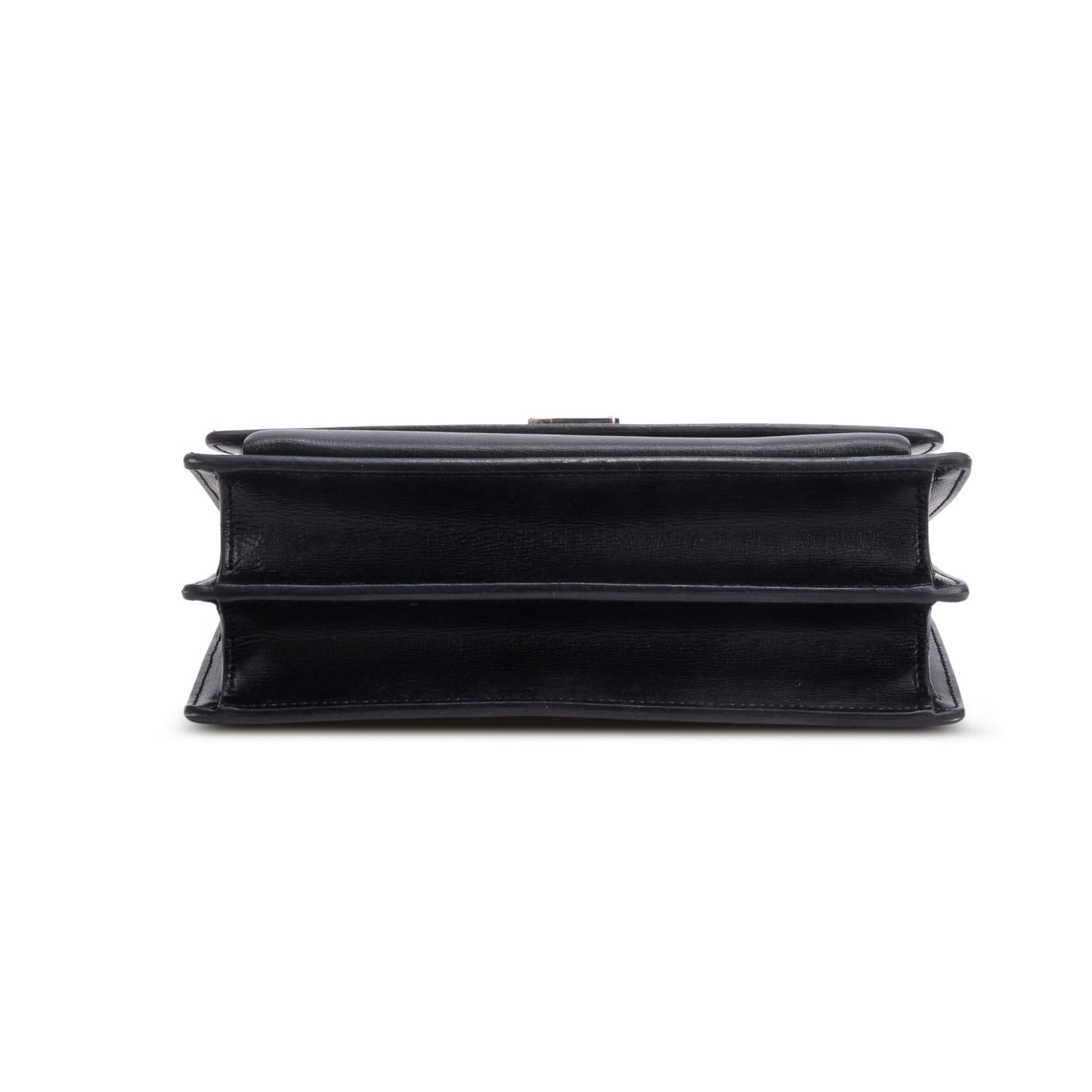 Saint Laurent Black Calfskin Leather Medium Sunset Shoulder Bag
