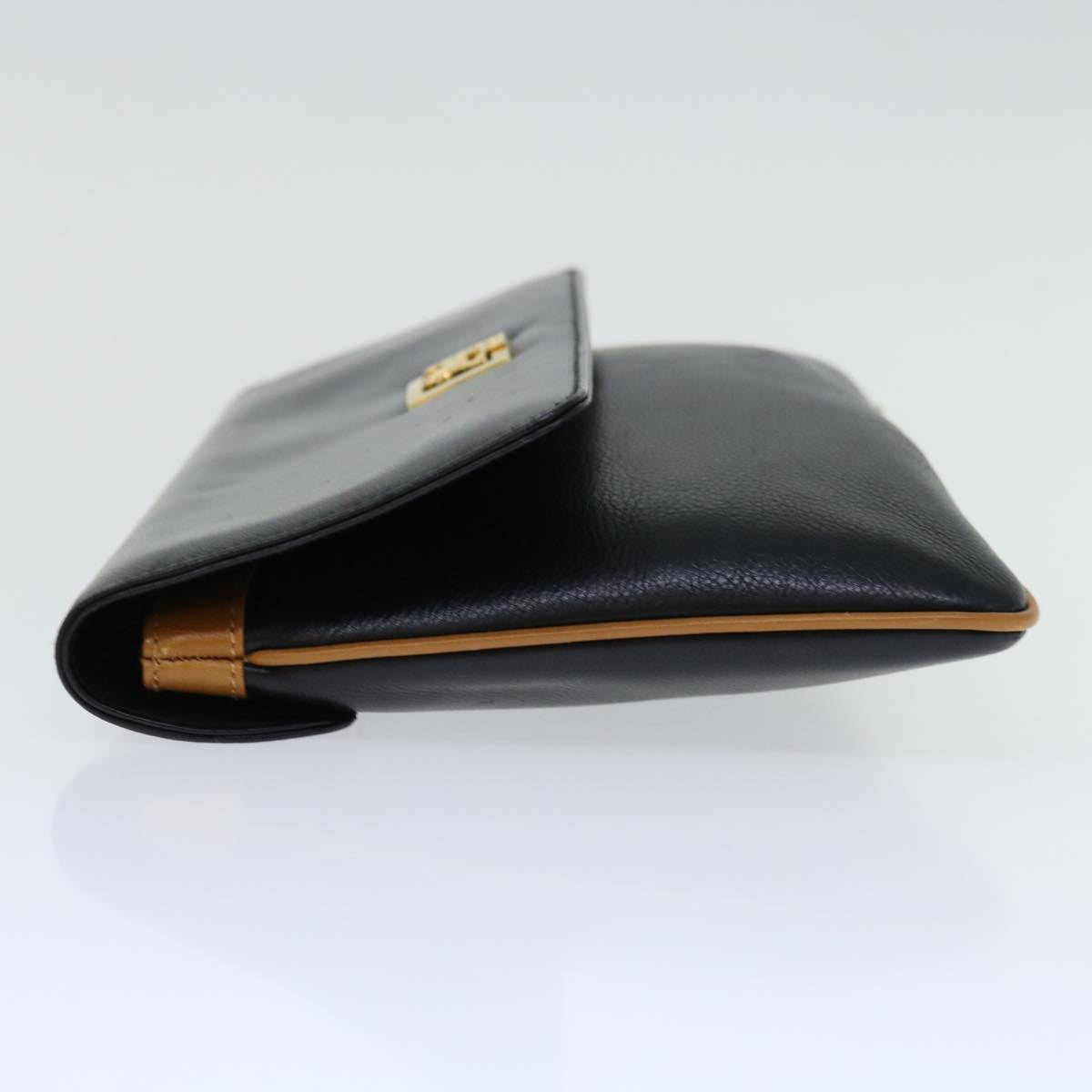 Luxury CELINE Clutch Bag Leather Black  68363