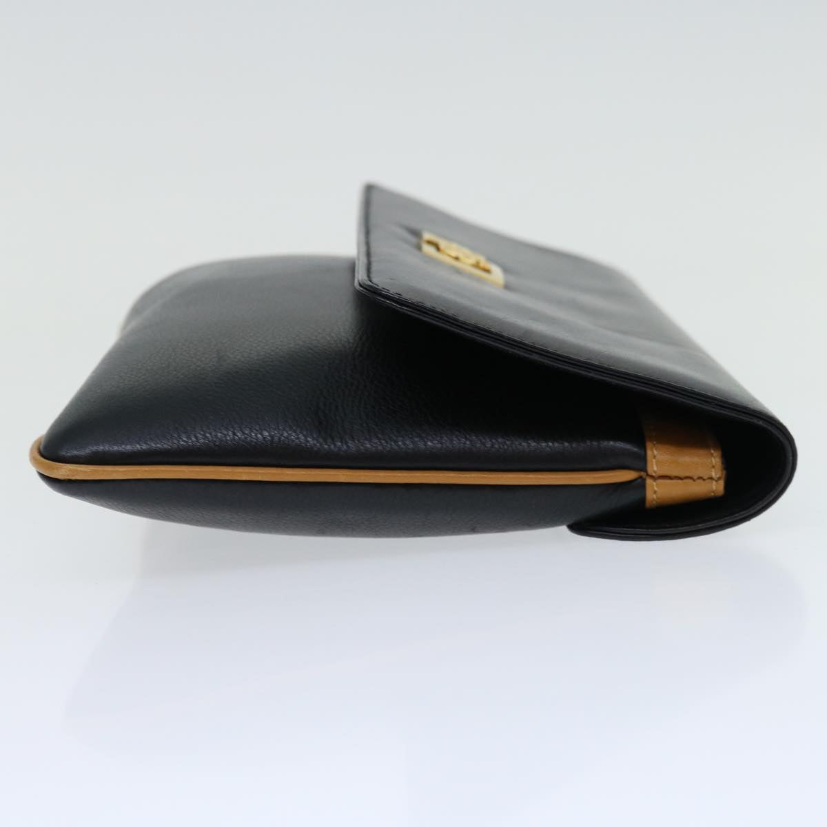 Luxury CELINE Clutch Bag Leather Black  68363
