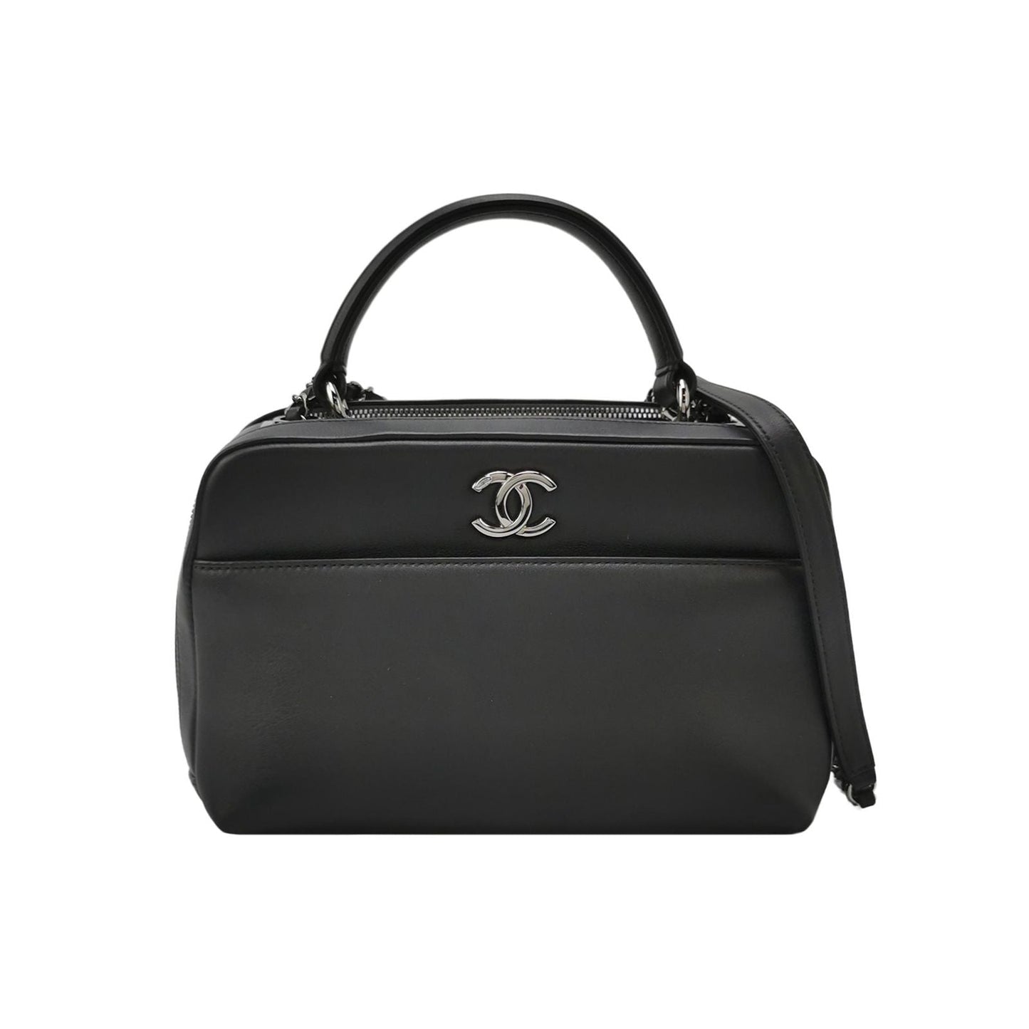 Chanel Trendy CC Leather Solid Double C Logo Shoulder Bag Crossbody Bag 250605781224205