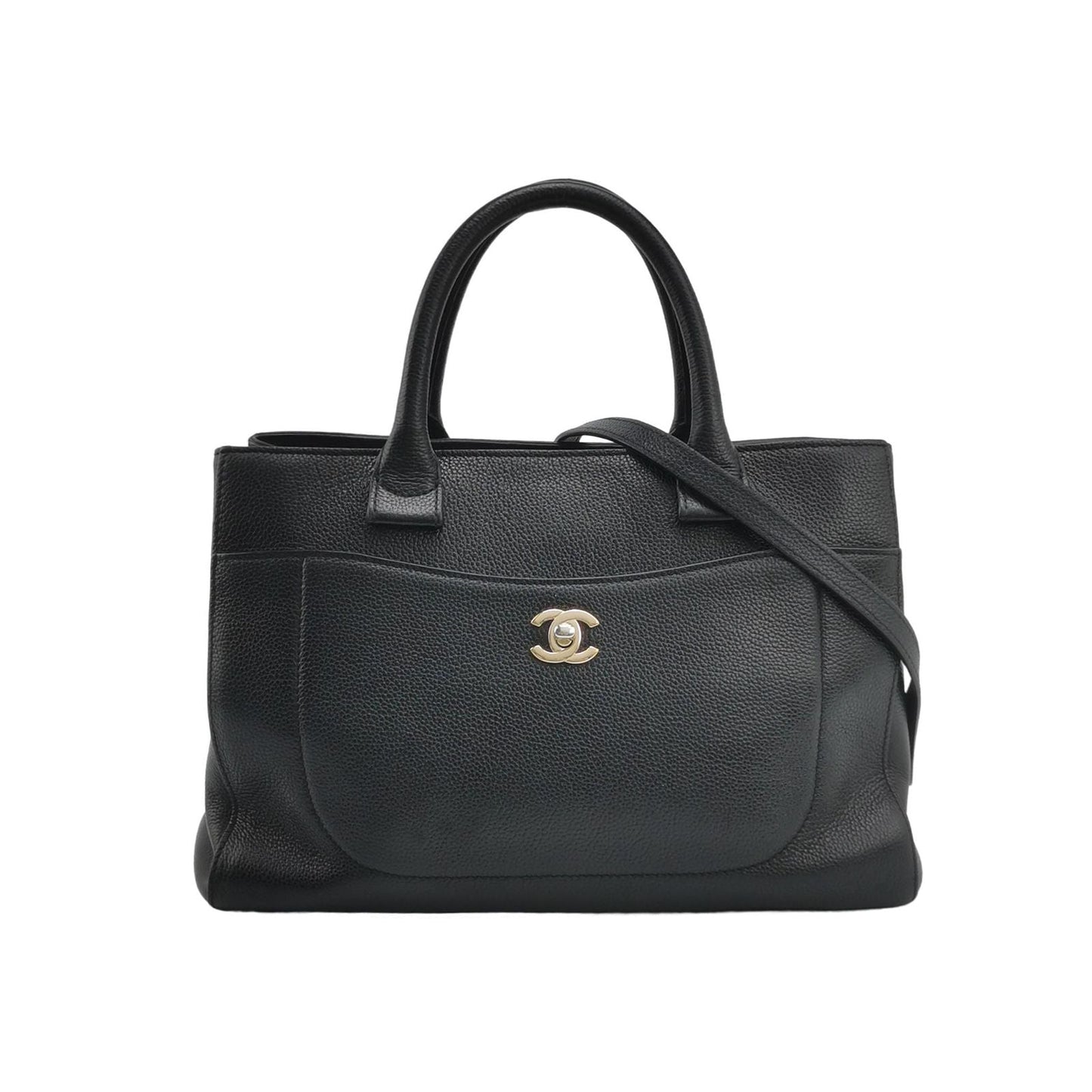 Chanel Calfskin Double C Flap Shoulder Bag 250526781208630