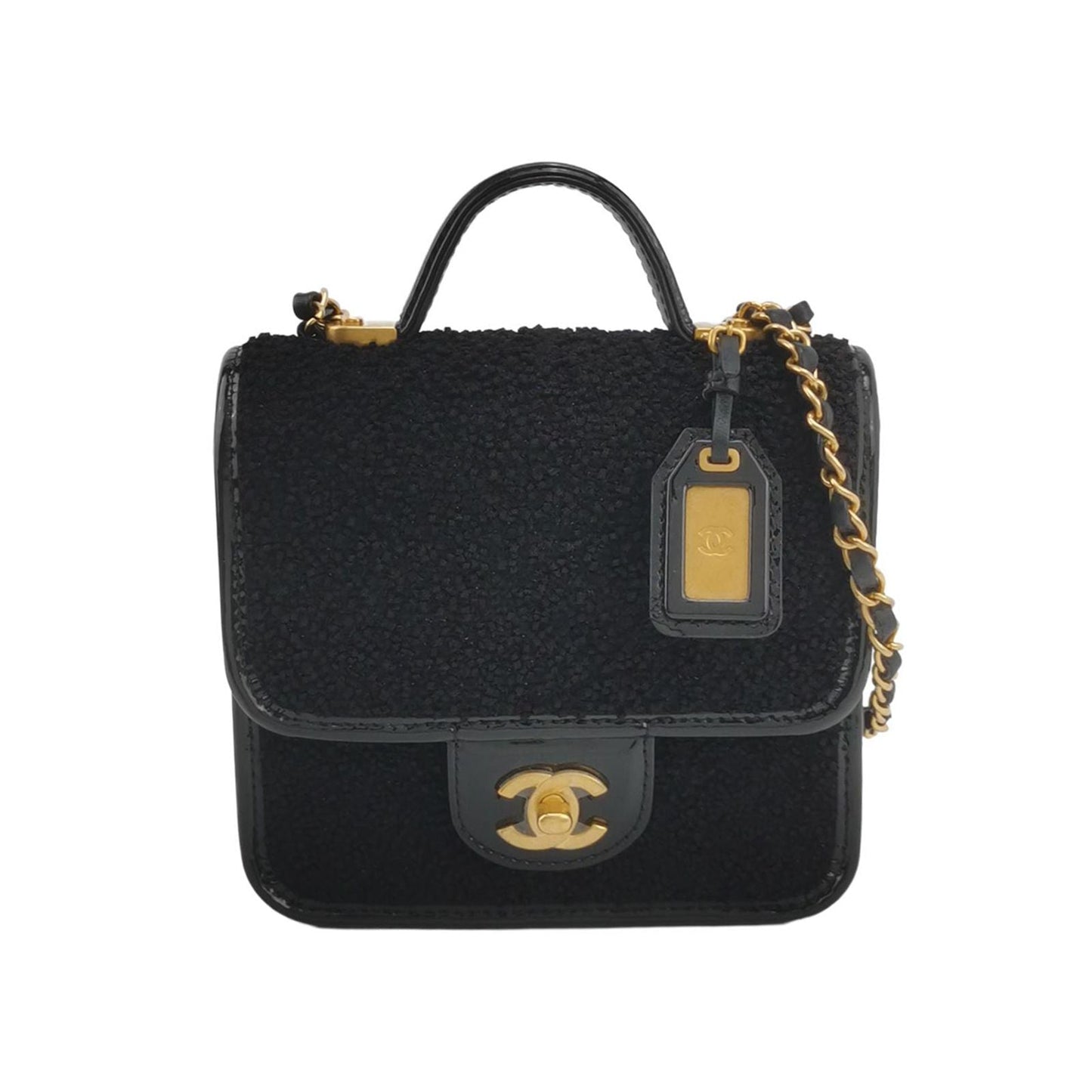 Chanel Patent Leather Double C Flap Shoulder Bag 250526781208641
