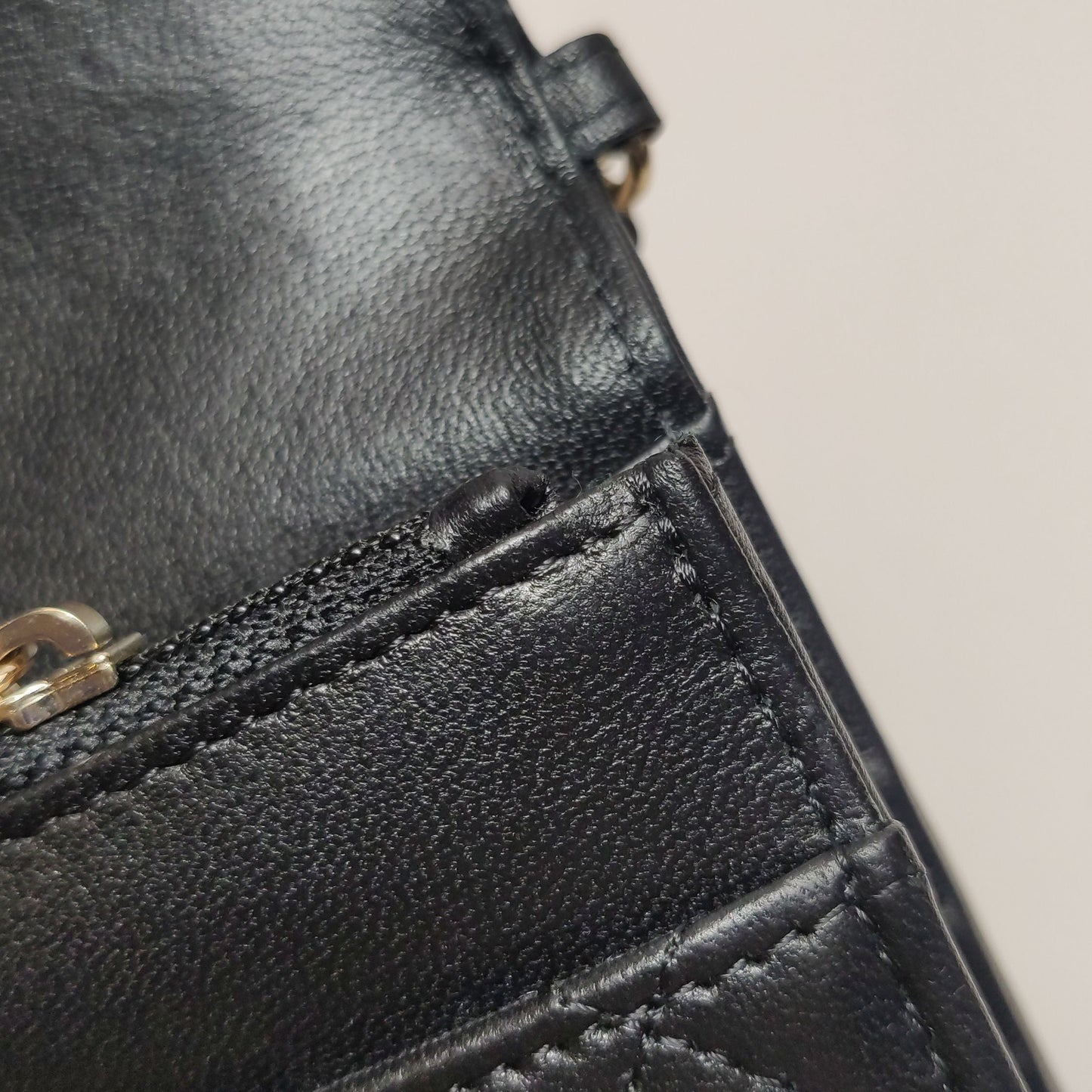 Chanel Quilted Lambskin Double C Logo Pearl Chain WOC Crossbody Bag 057852400506
