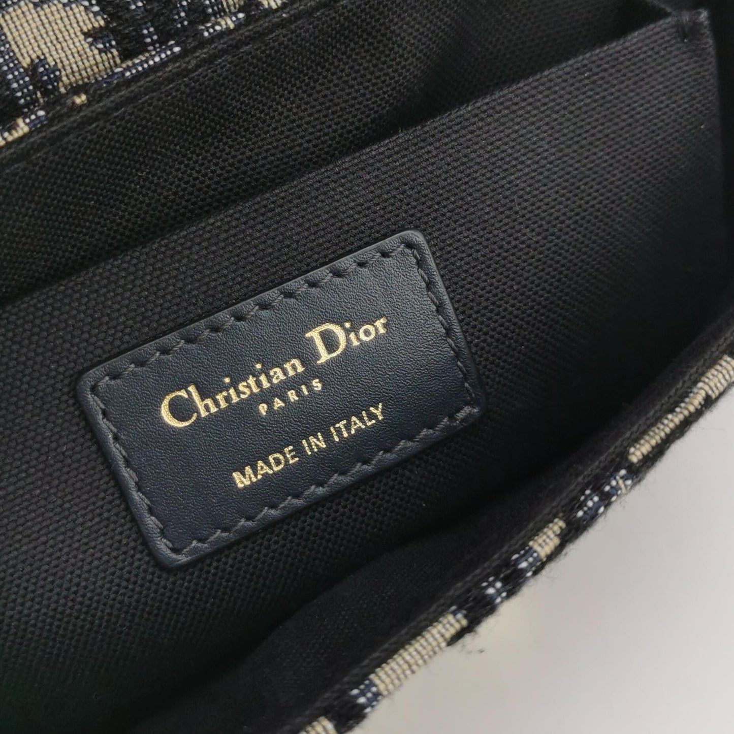 Dior 30Montaigne Mini Bag in Leather and Canvas with Oblique CD Logo 250516781195413