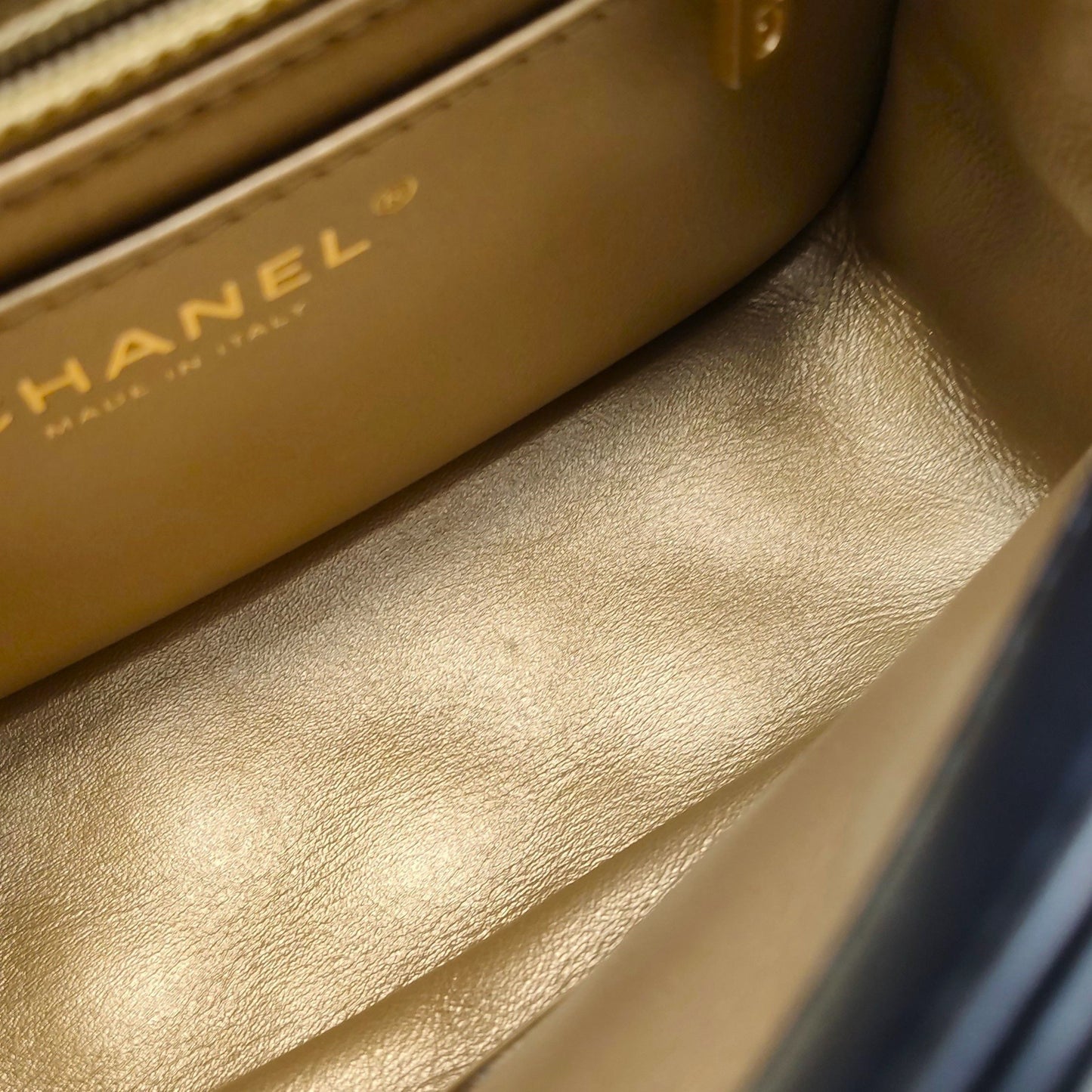 Chanel Classic Flap Seasonal Limited Edition Square Mini Lambskin Quilted Gold Ball Double C Chain Crossbody Bag 250512781189972