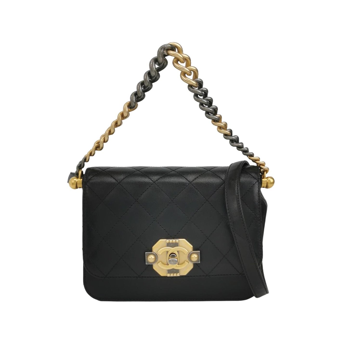 Chanel Quilted Lambskin Double C Logo Flap Crossbody Bag 250423781161292