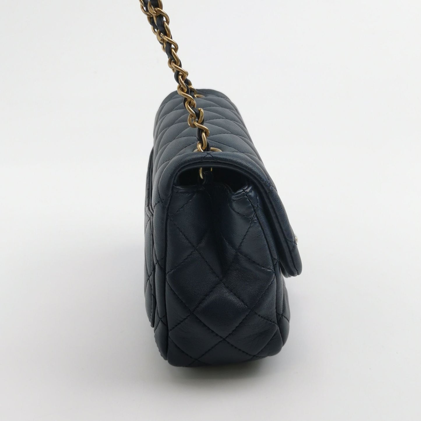 Chanel Classic Flap Seasonal Limited Edition Lambskin Gold Ball Double C Chain Crossbody Bag 250411781143680