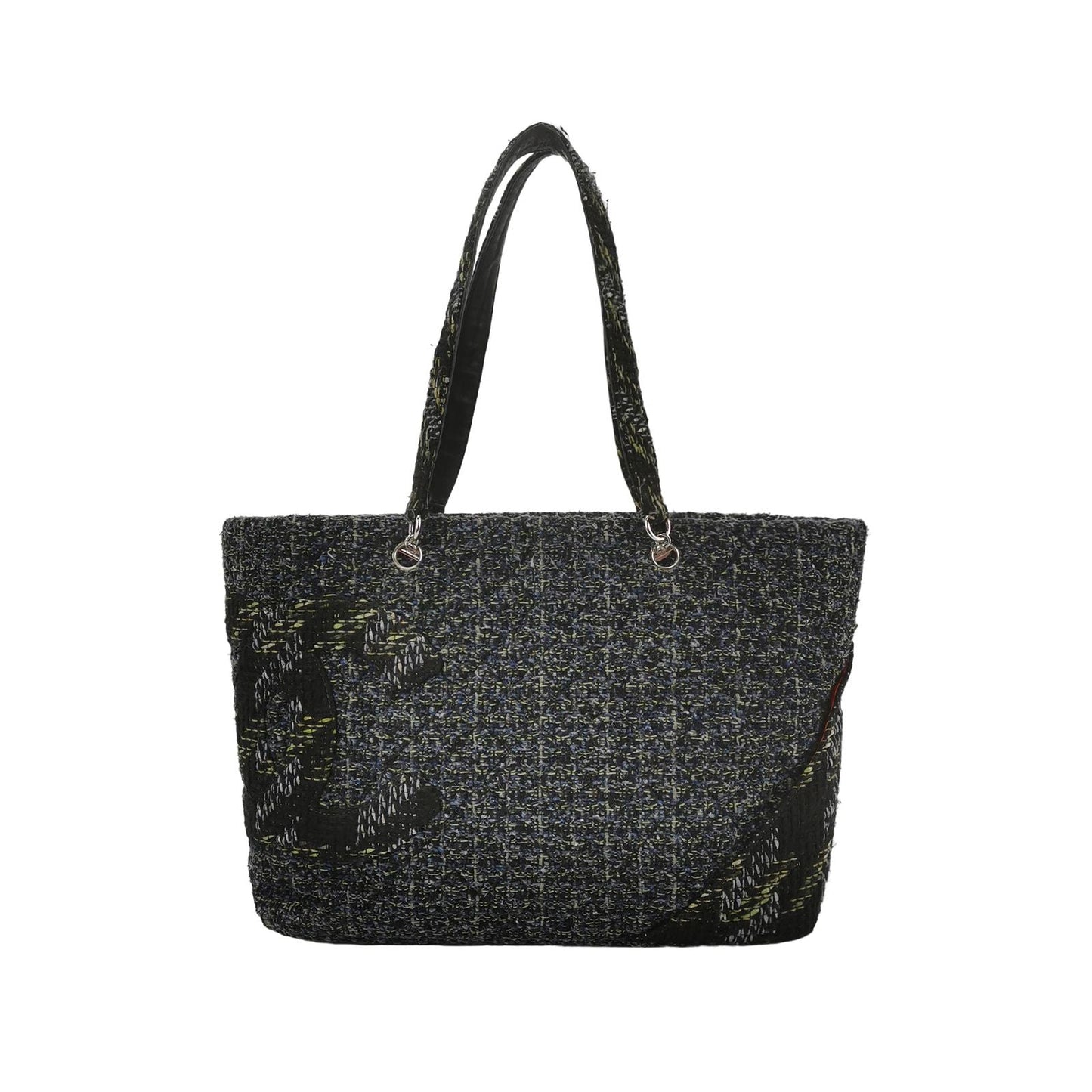 Chanel Cambon Leather Mixed Color Side Double C Logo   Shoulder Bag 250604781222495