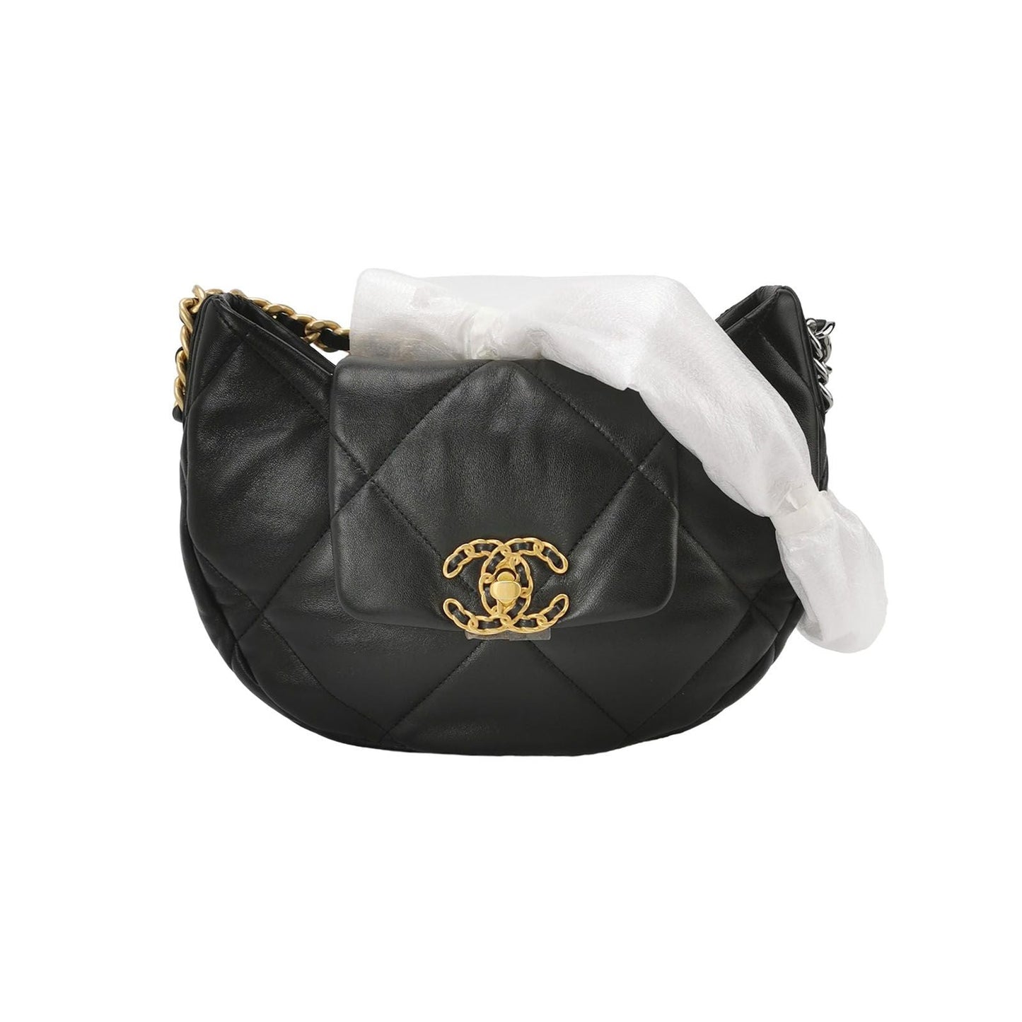 Chanel 19Bag Lamb Skin Quilted CC Turnlock Shoulder Bag 250602781219196