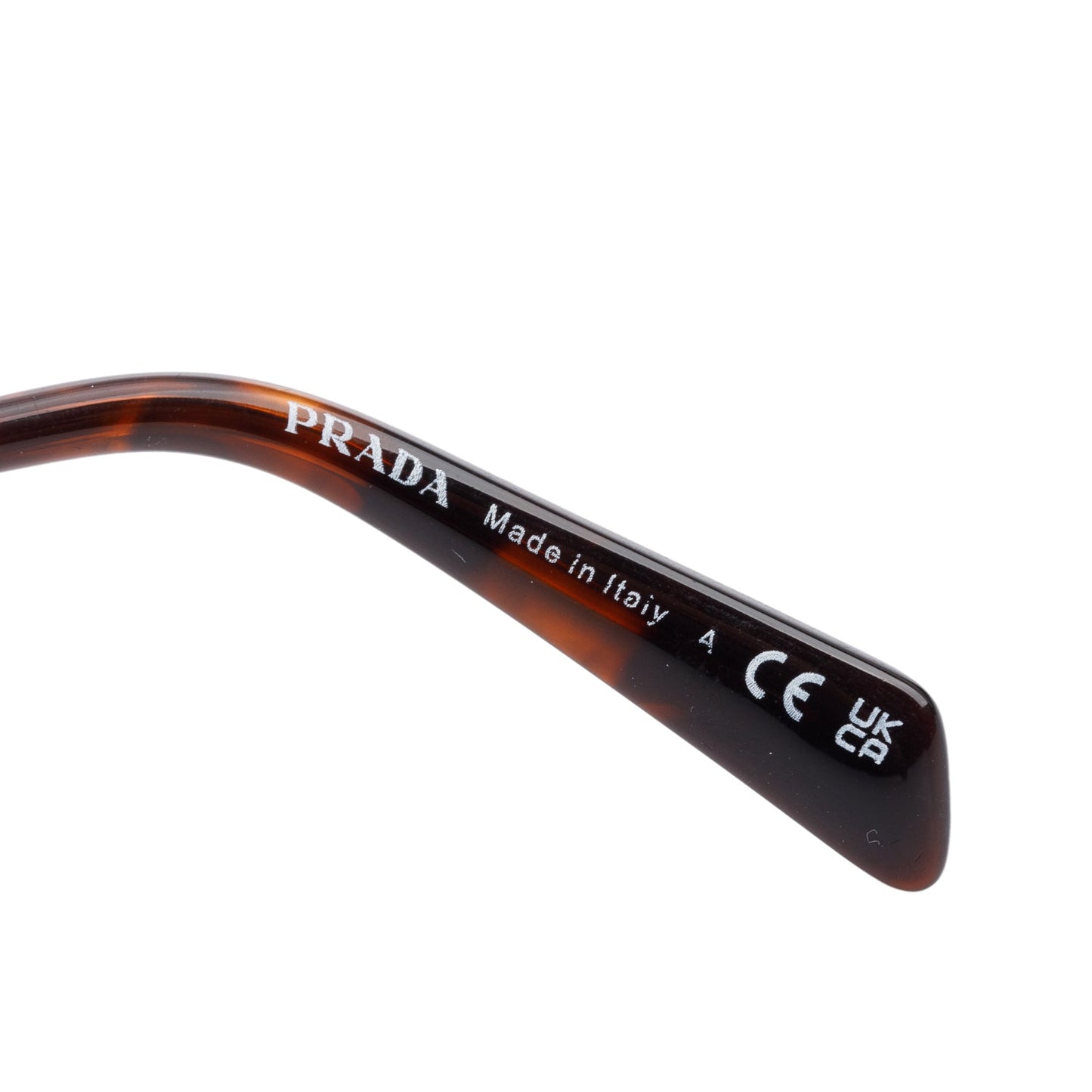 Prada SPRA50 Gold-Tone Tortoise Aviator Sunglasses