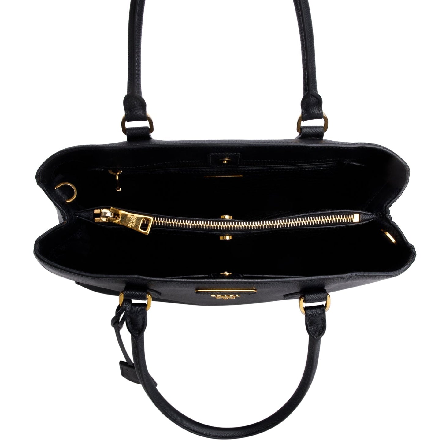 Prada Black Saffiano Lux Medium Galleria Tote