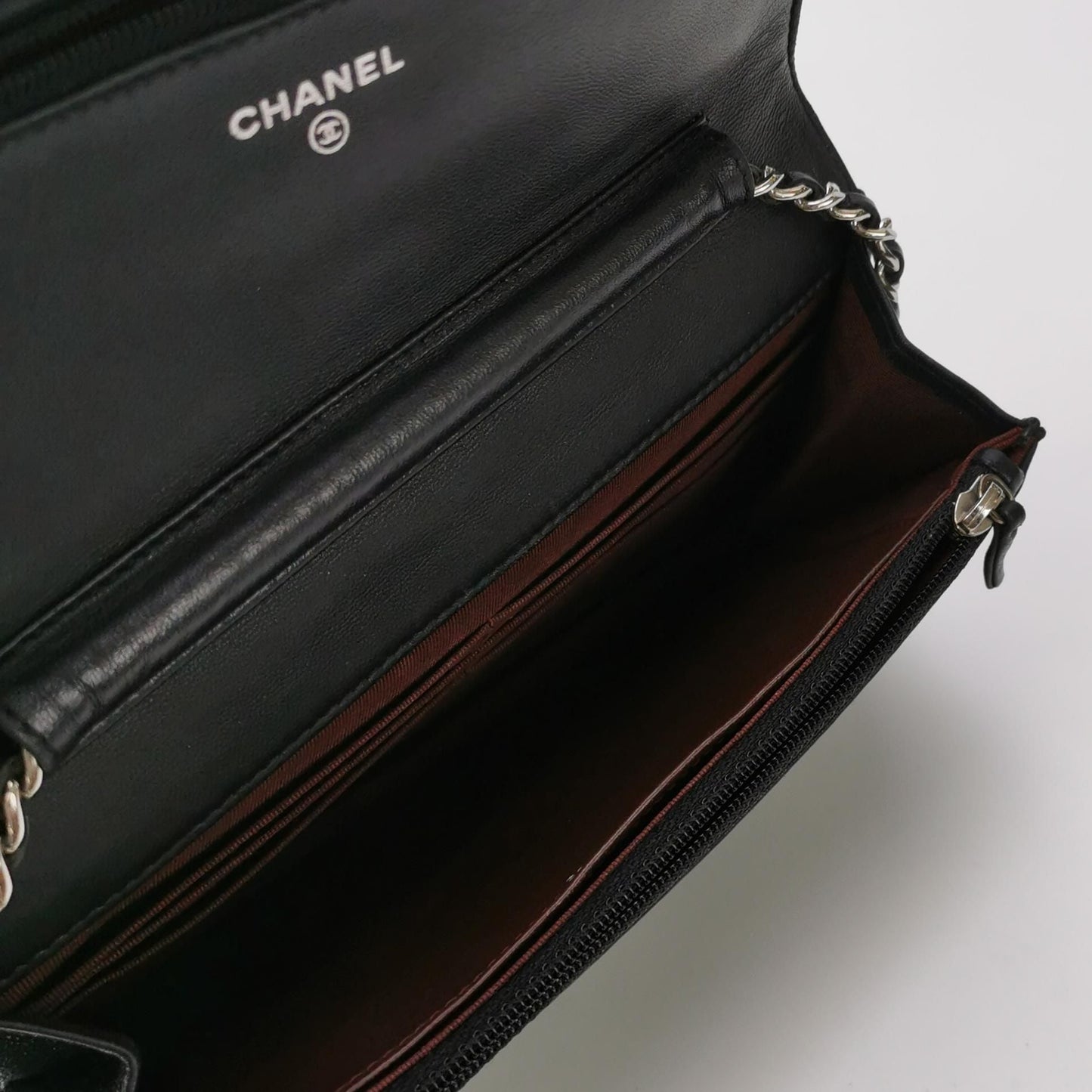 Chanel Lambskin Quilted Double C Logo Woc Crossbody Shoulder Bag 250207781052738