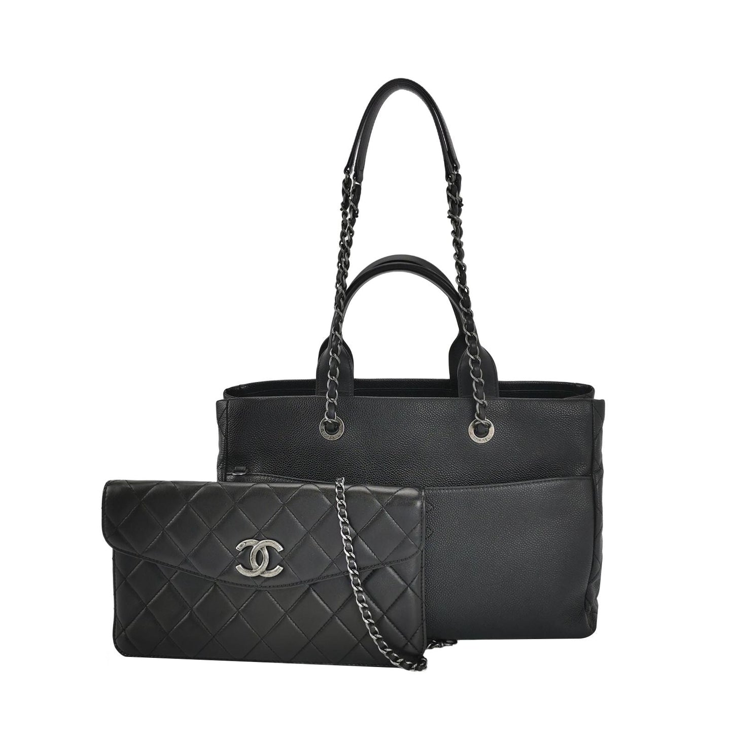 Chanel Quilted Double C Logo Shoulder Bag 250119781033472