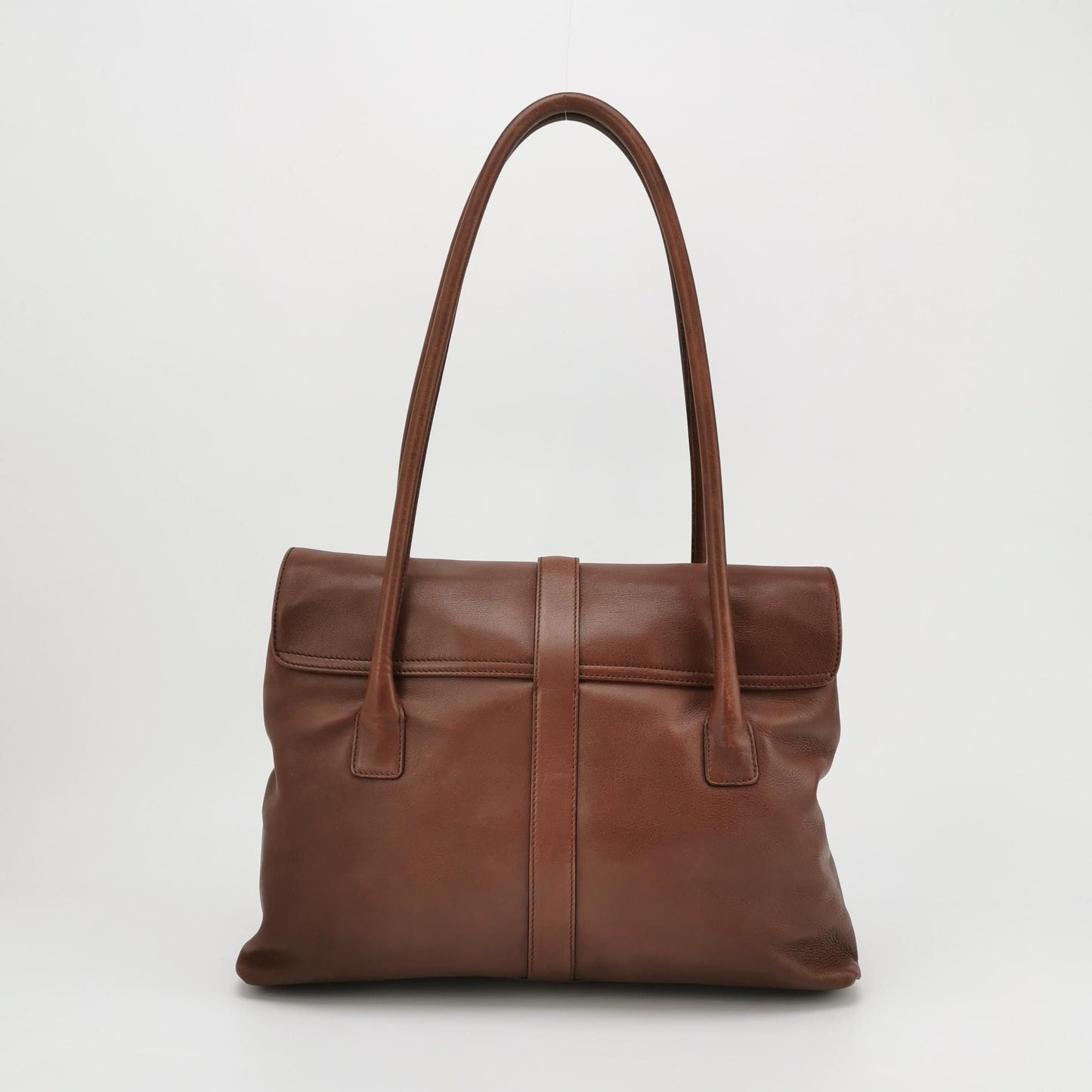 Chanel Calfskin Solid Double C Logo   Shoulder Bag 017852300272