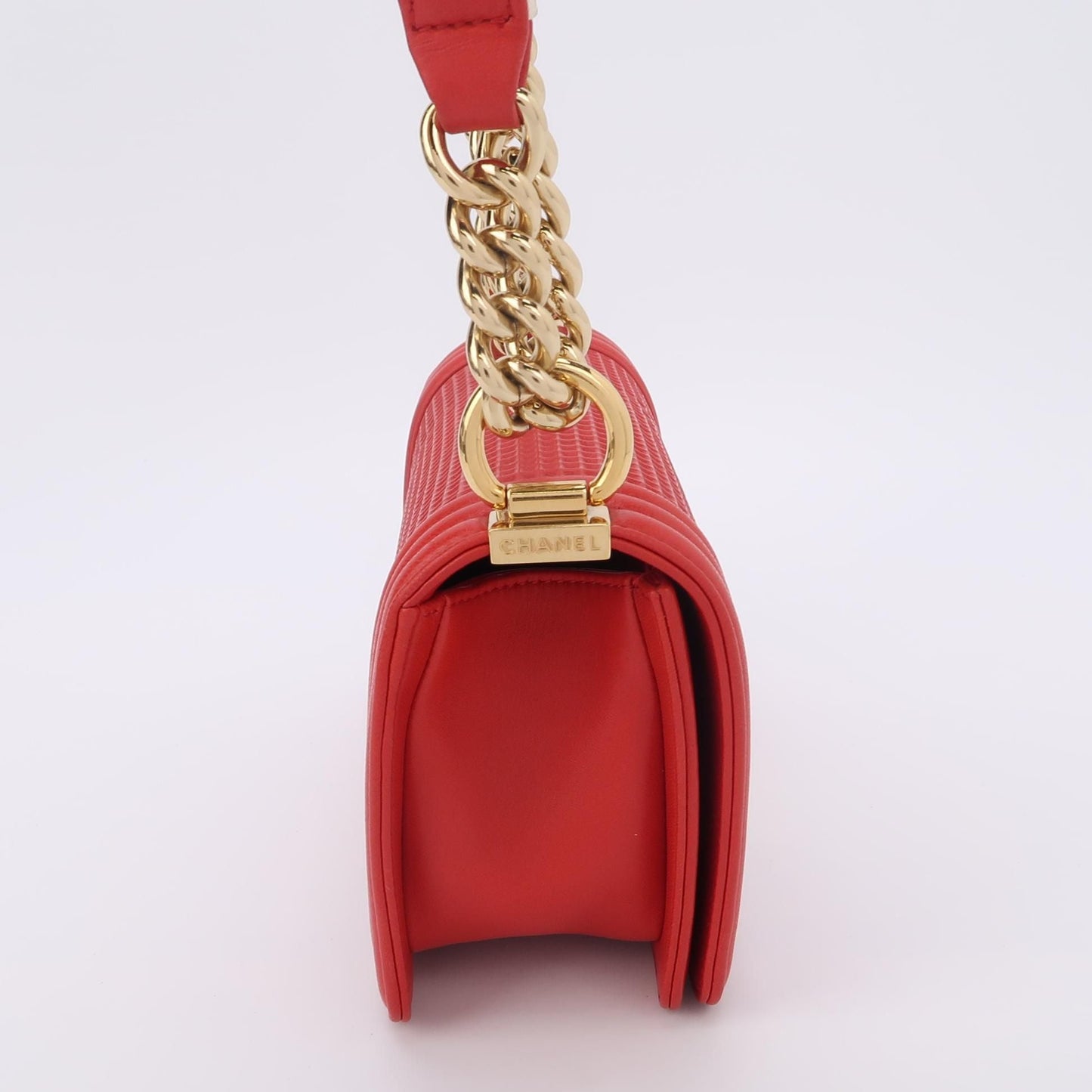 Chanel Leboy Seasonal Limited Edition Small Lambskin Color Block Square Double C Lock Shoulder Bag 241229781002029