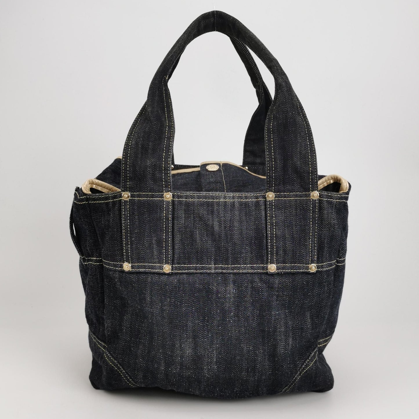 Chanel Denim Double C Logo Shoulder Bag 24122378993529