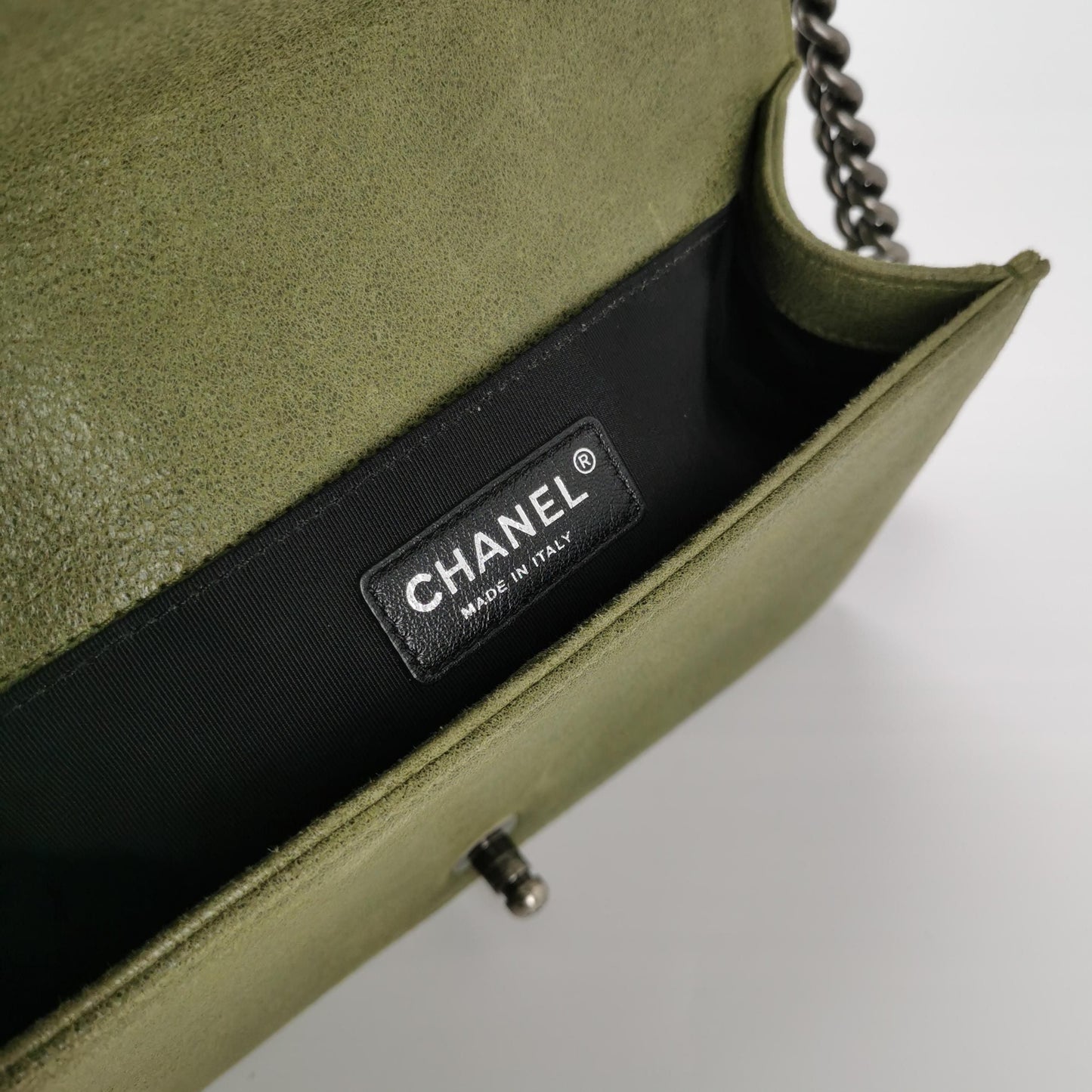Chanel Leboy Seasonal Limited Edition Medium Solid Square Double C Lock Shoulder Bag 24121878987602