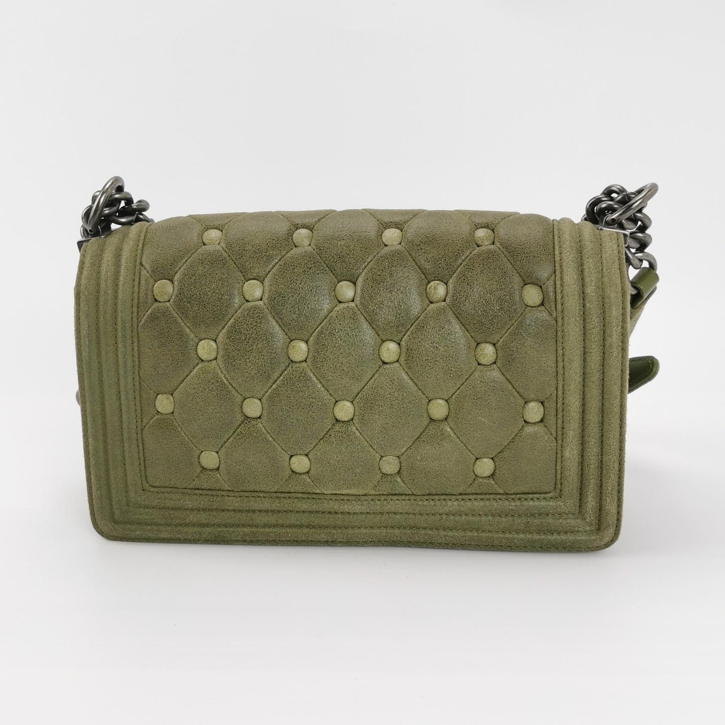 Chanel Leboy Seasonal Limited Edition Medium Solid Square Double C Lock Shoulder Bag 24121878987602