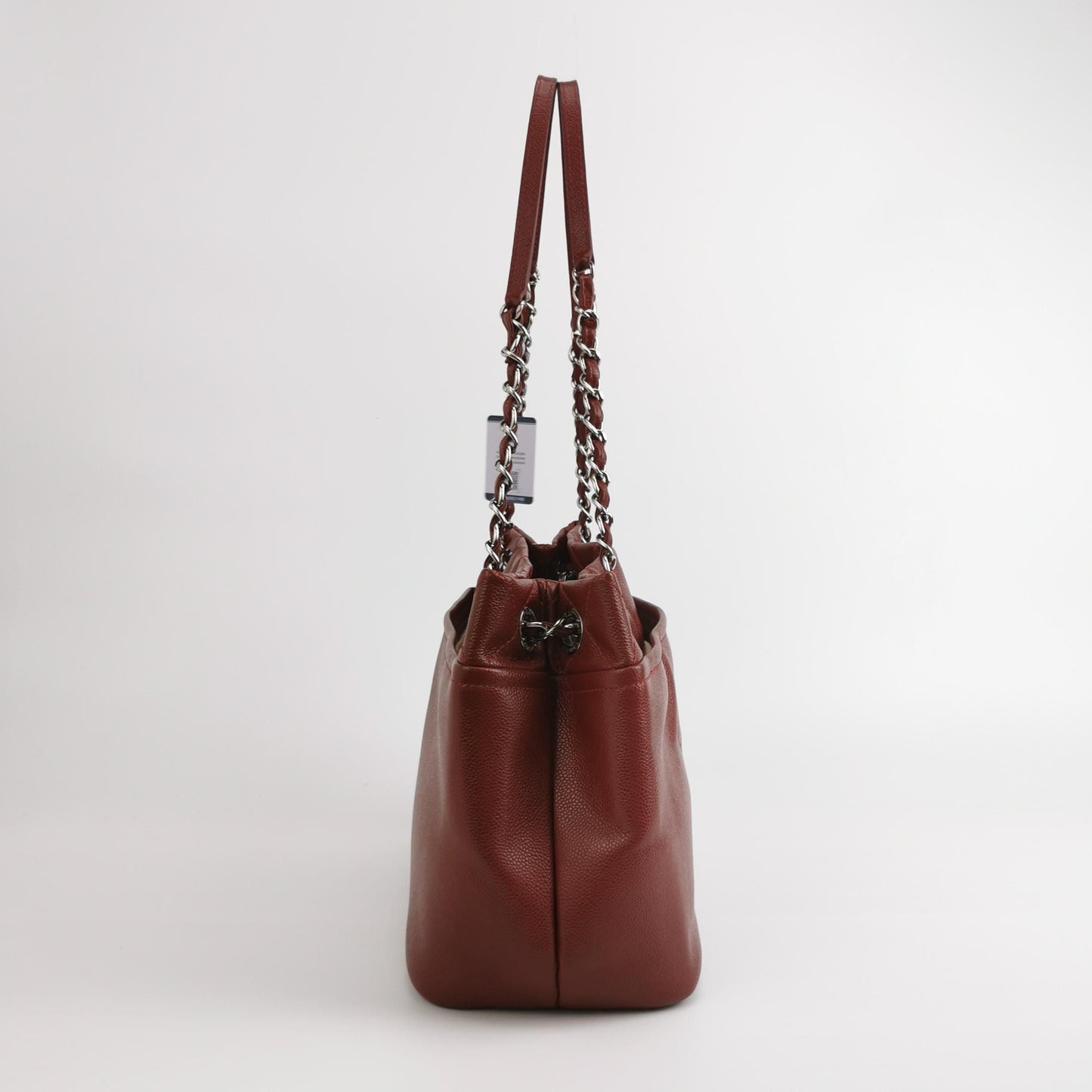 Chanel Calfskin Solid Double C Logo Shoulder Bag 24121978989086