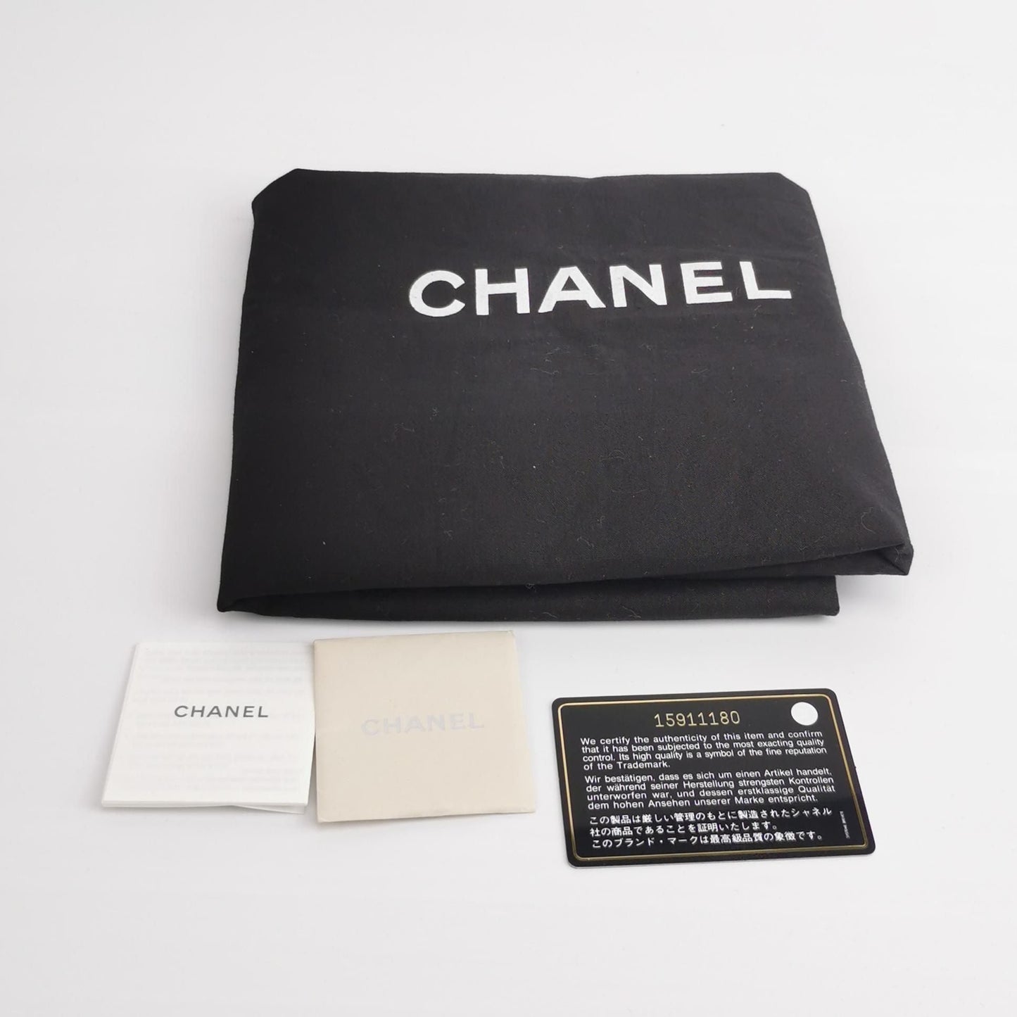 Chanel Calfskin Solid Double C Logo Shoulder Bag 24121978989086