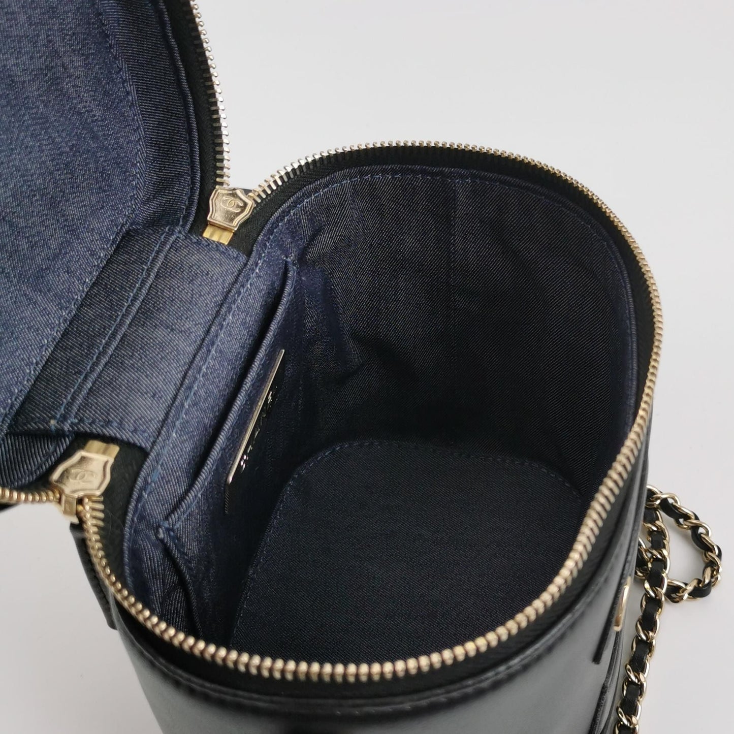 Chanel Lambskin Solid Double C Logo Box Bag Crossbody Shoulder Bag 24122478995314