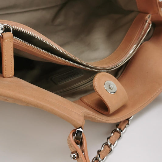 Chanel Matte Suede Solid Color Double C Logo Quilted Crossbody Shoulder Bag 24121378981227
