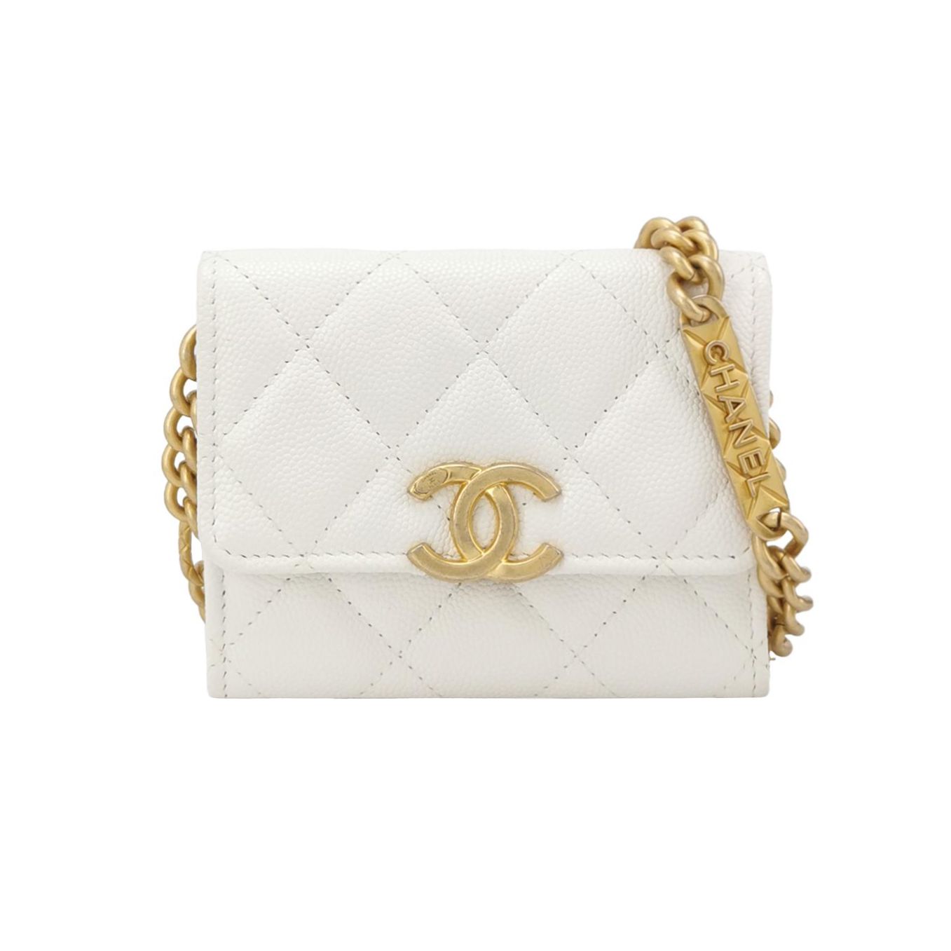 Chanel Quilted Calfskin Double C Logo Crossbody Shoulder Bag 24120978976963