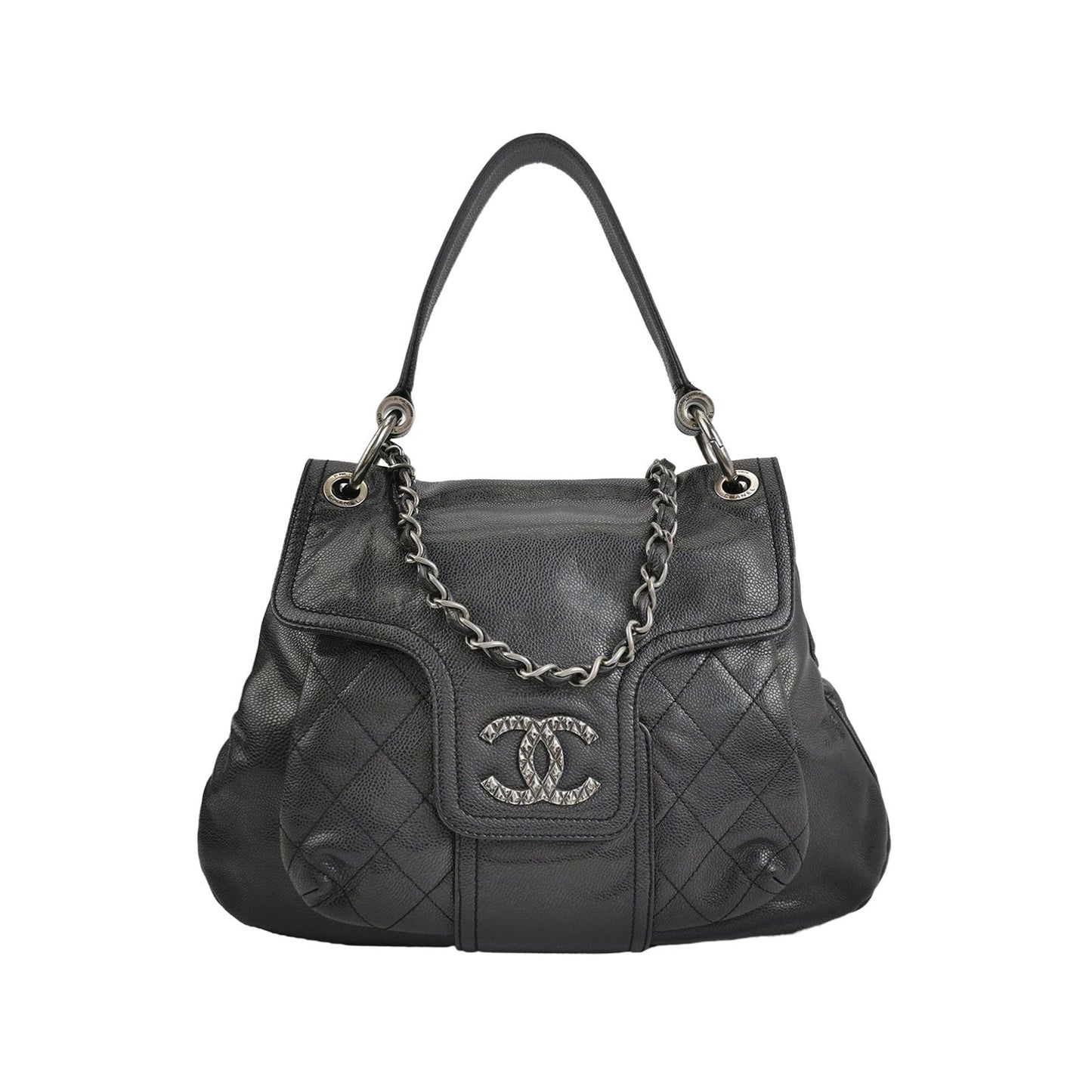 Chanel Quilted Calfskin Double C Logo Shoulder Bag 24120178966240