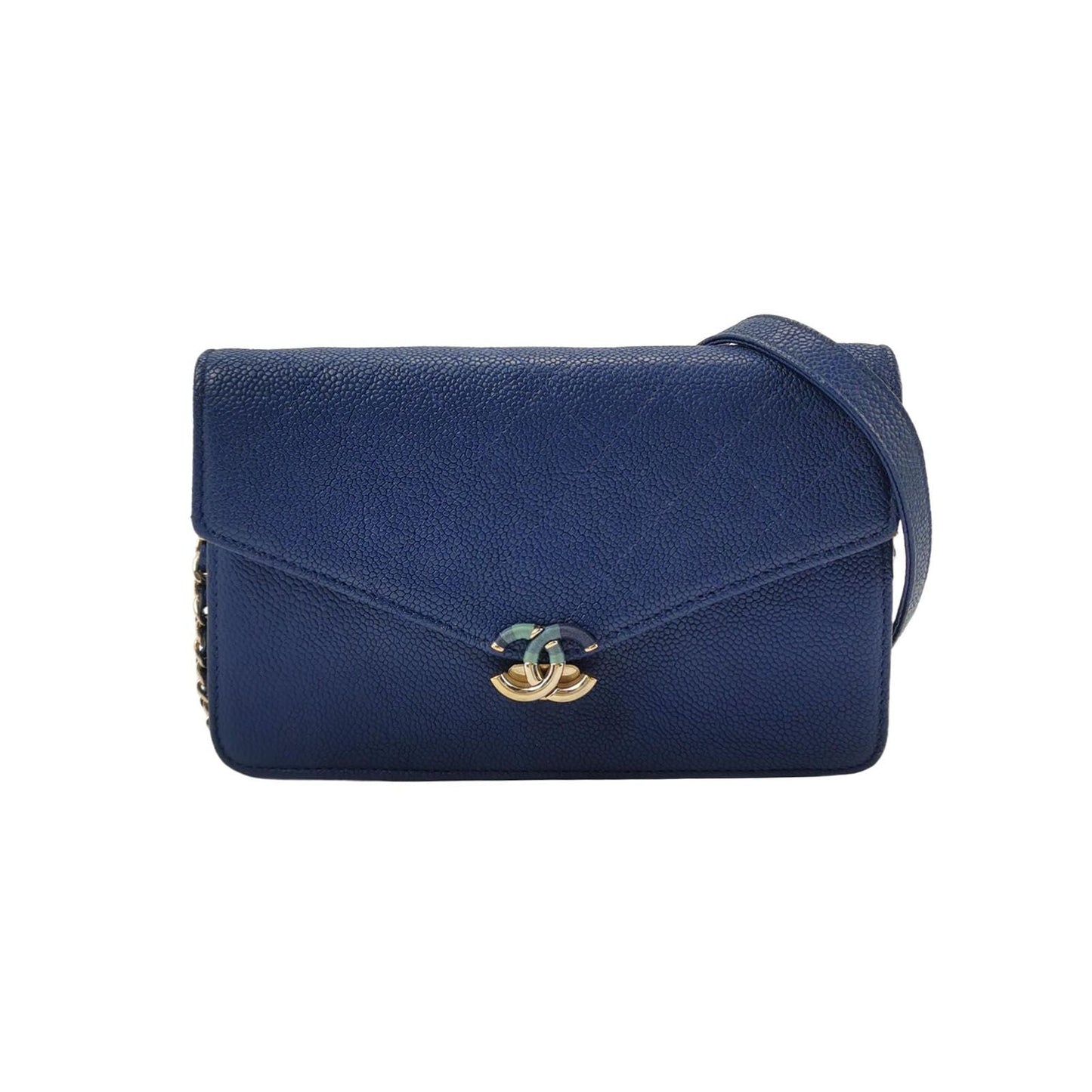 Chanel Cuba Series WOC Calfskin Solid Double C Buckle Crossbody Shoulder Bag 24111678947063
