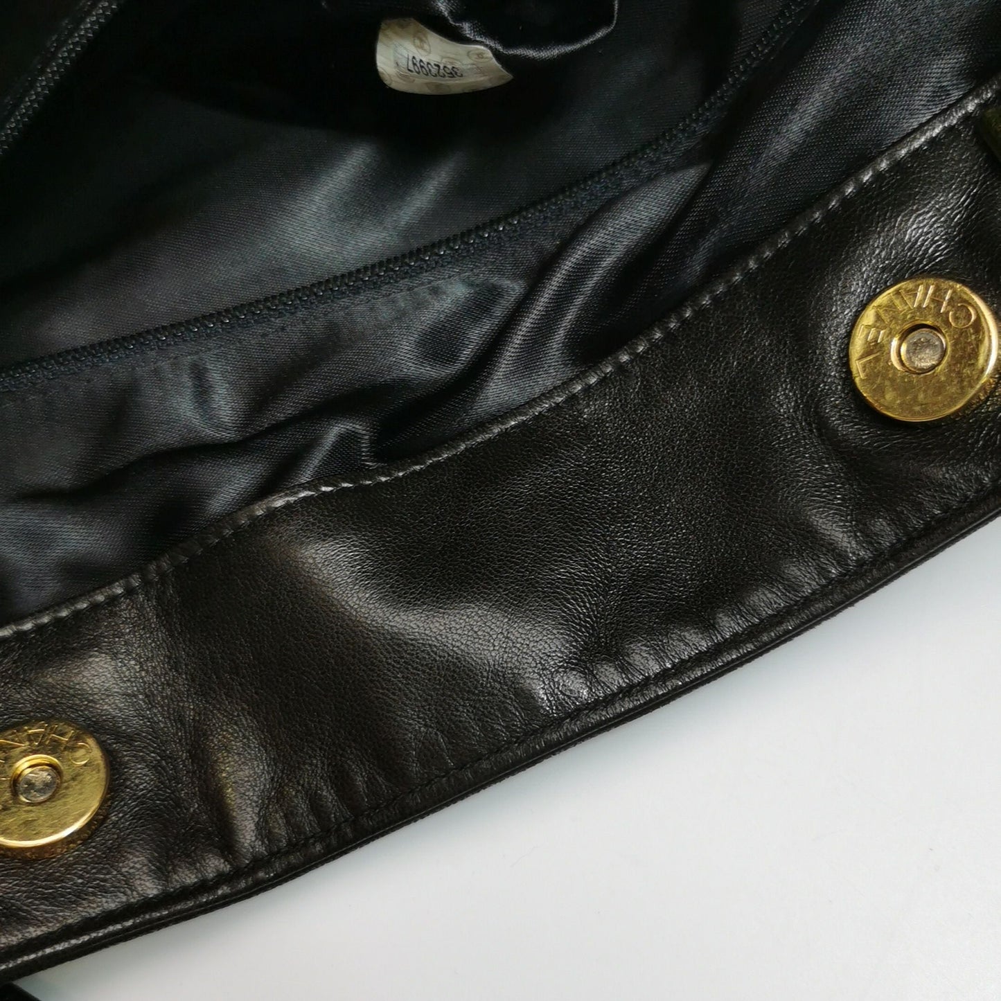 Chanel Calfskin Solid Double C Logo   Shoulder Bag 24111778948499