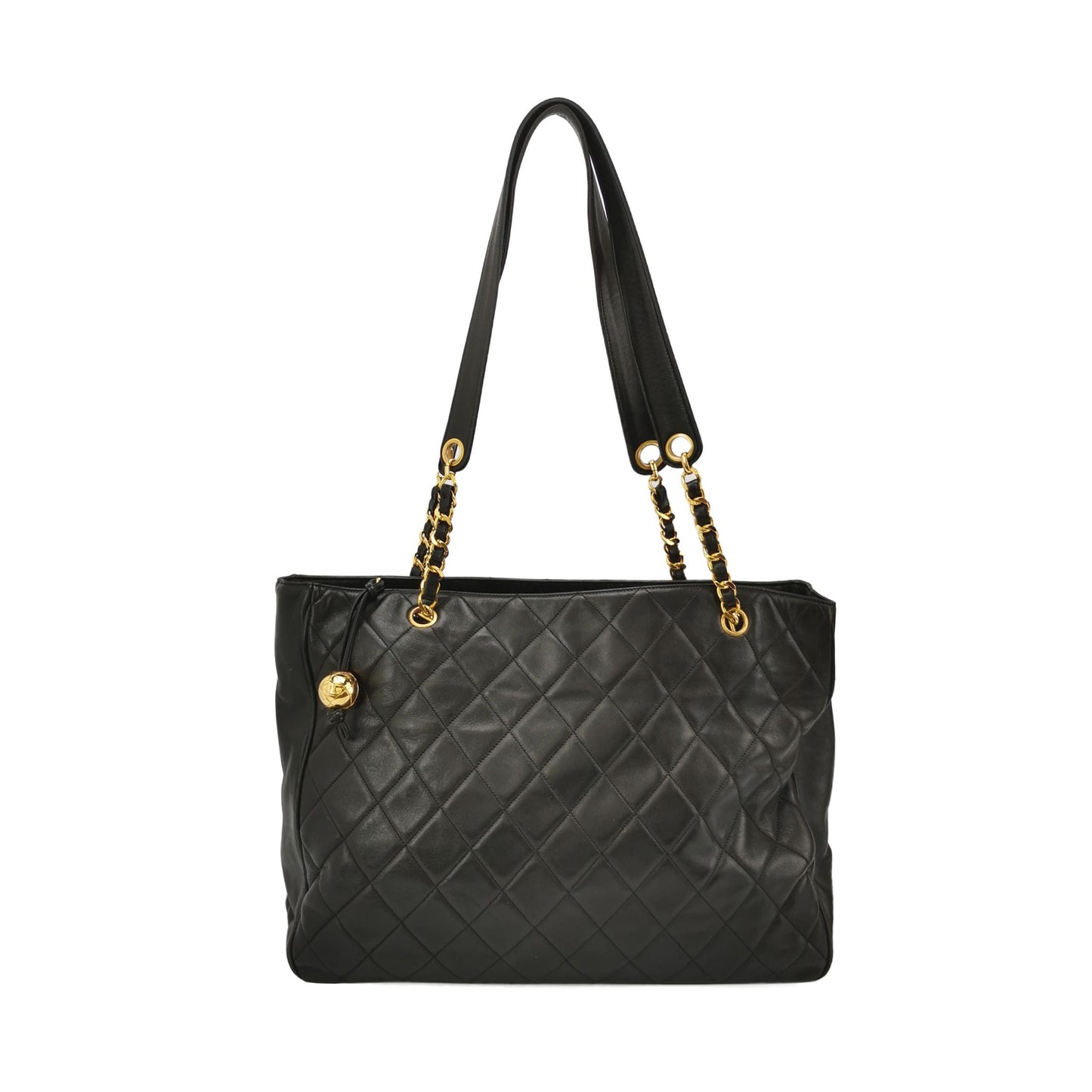 Chanel Quilted Calfskin Double C Gold Ball Charm   Shoulder Bag 24122378994099