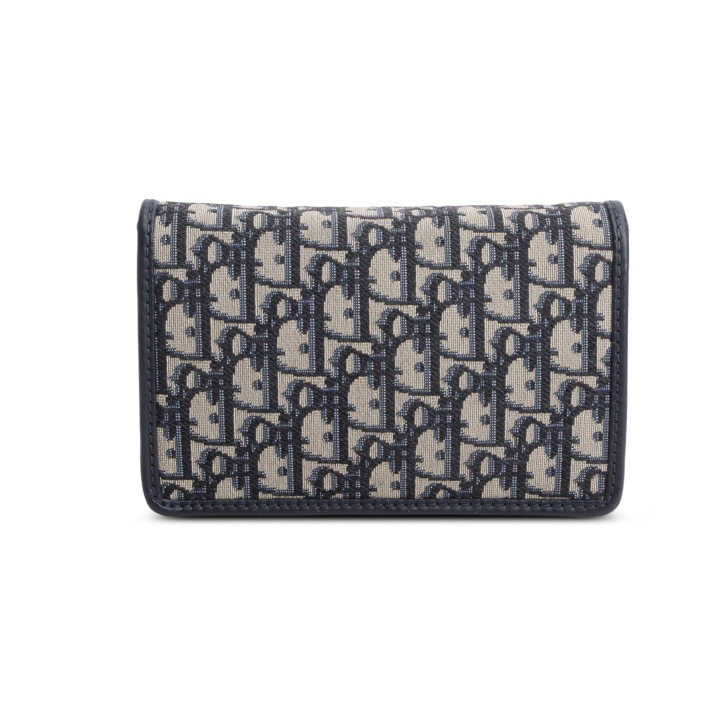Christian Dior Blue Oblique Dioraddict Wallet on Chain Clutch